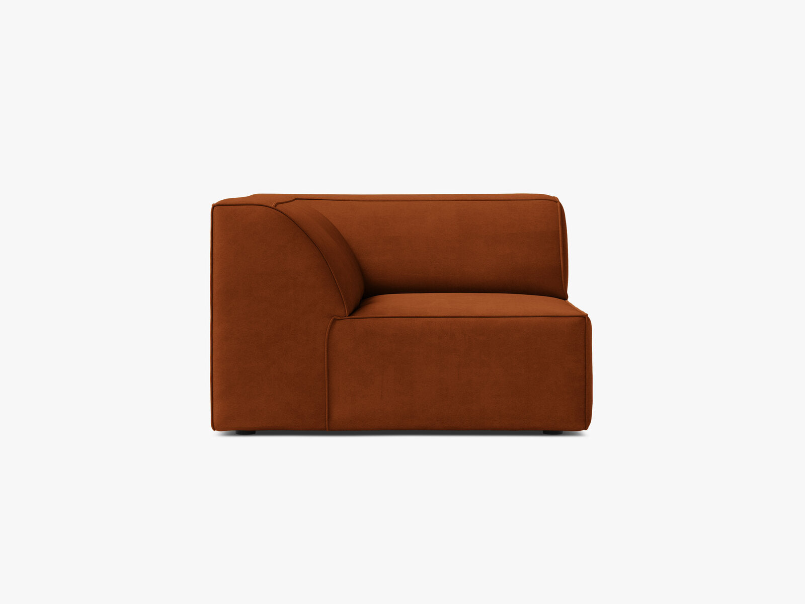 Micadoni Jodie Eckmodul Samt Bluvel Terrakotta