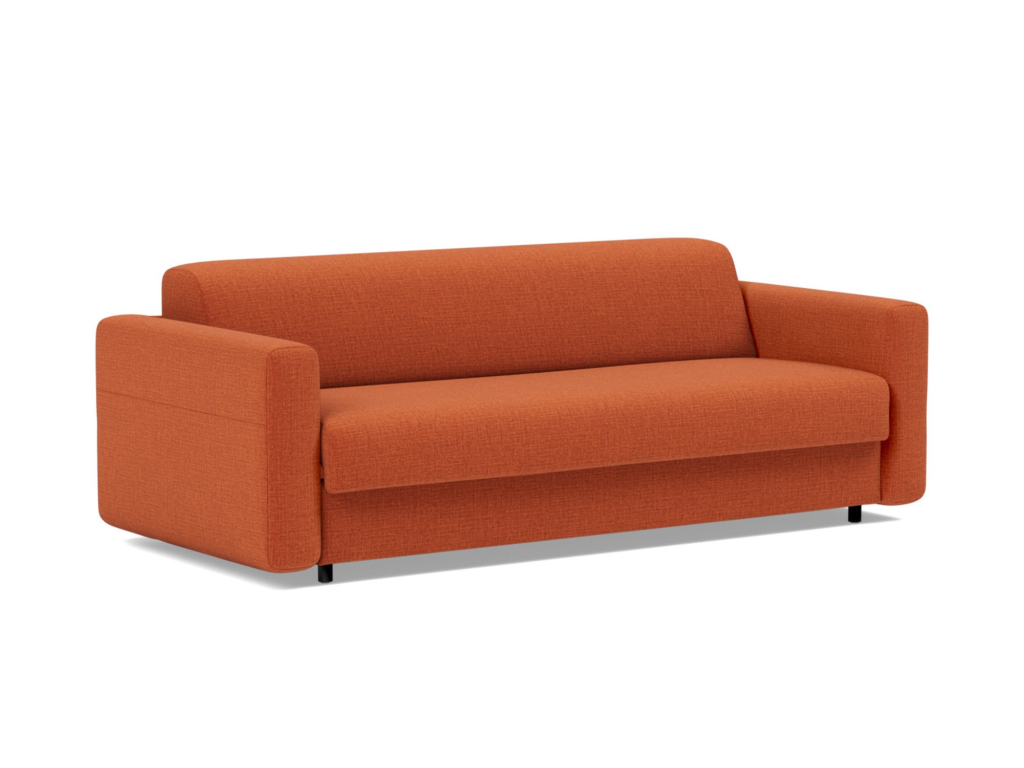Schlafsofa Killian mit Taschenfederkernmatratze 160 Chenille Esina 412-Rust-Orange