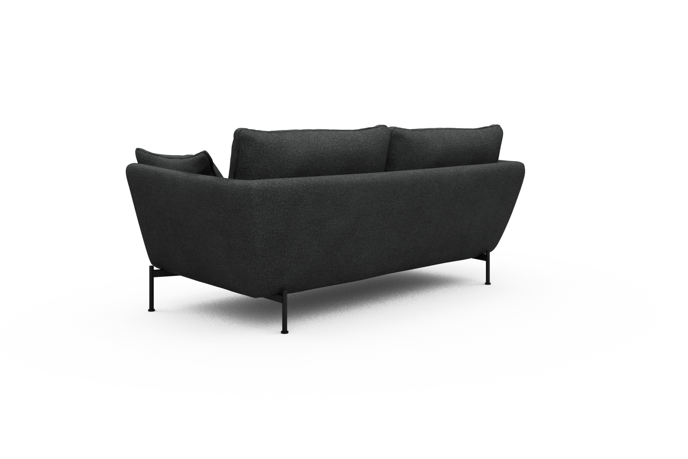 Sofa Anton 2-Sitzer Boucle-Charcoal
