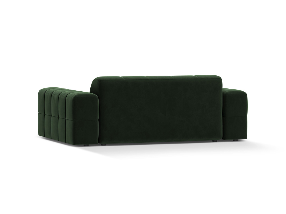 Cosmopolitan Design Sofa Chicago 2-Sitzer Samt Venus Flaschengrün