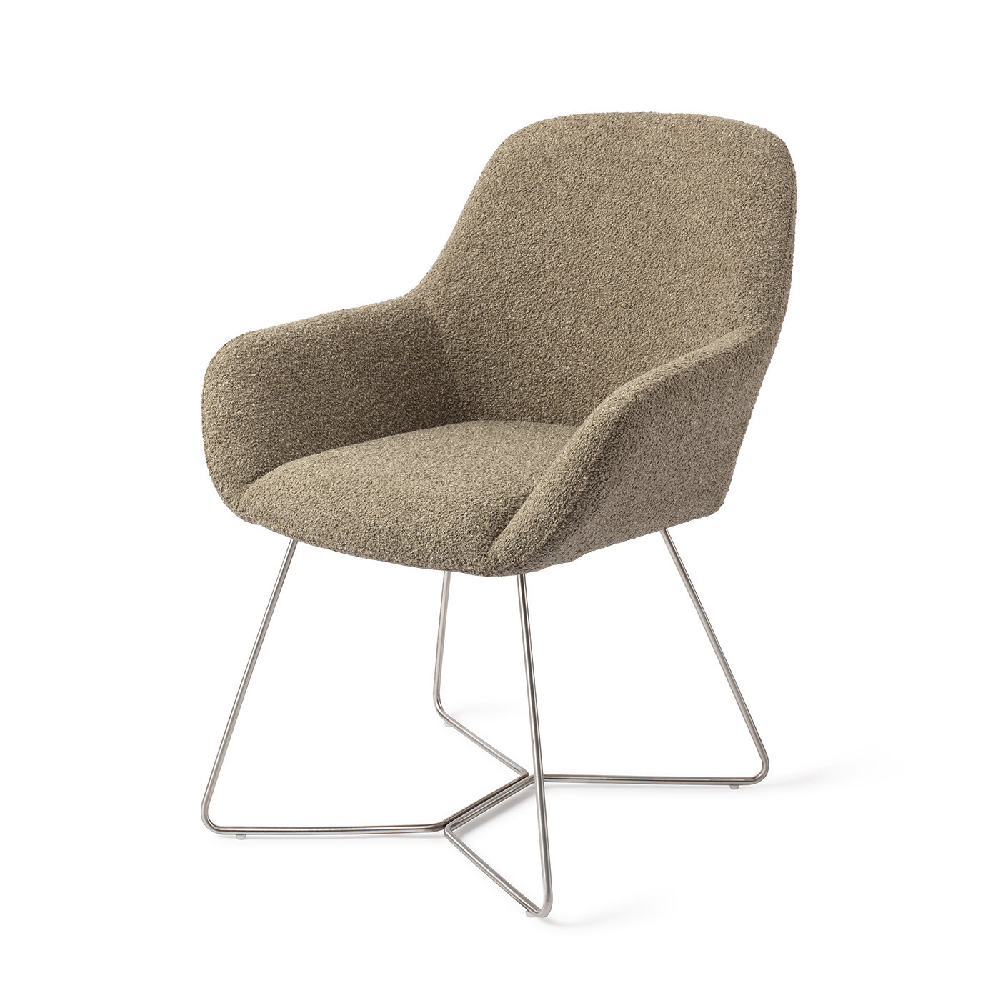 Jesper Home Esszimmerstuhl Kushi Moss Meadow Beehive Stahl