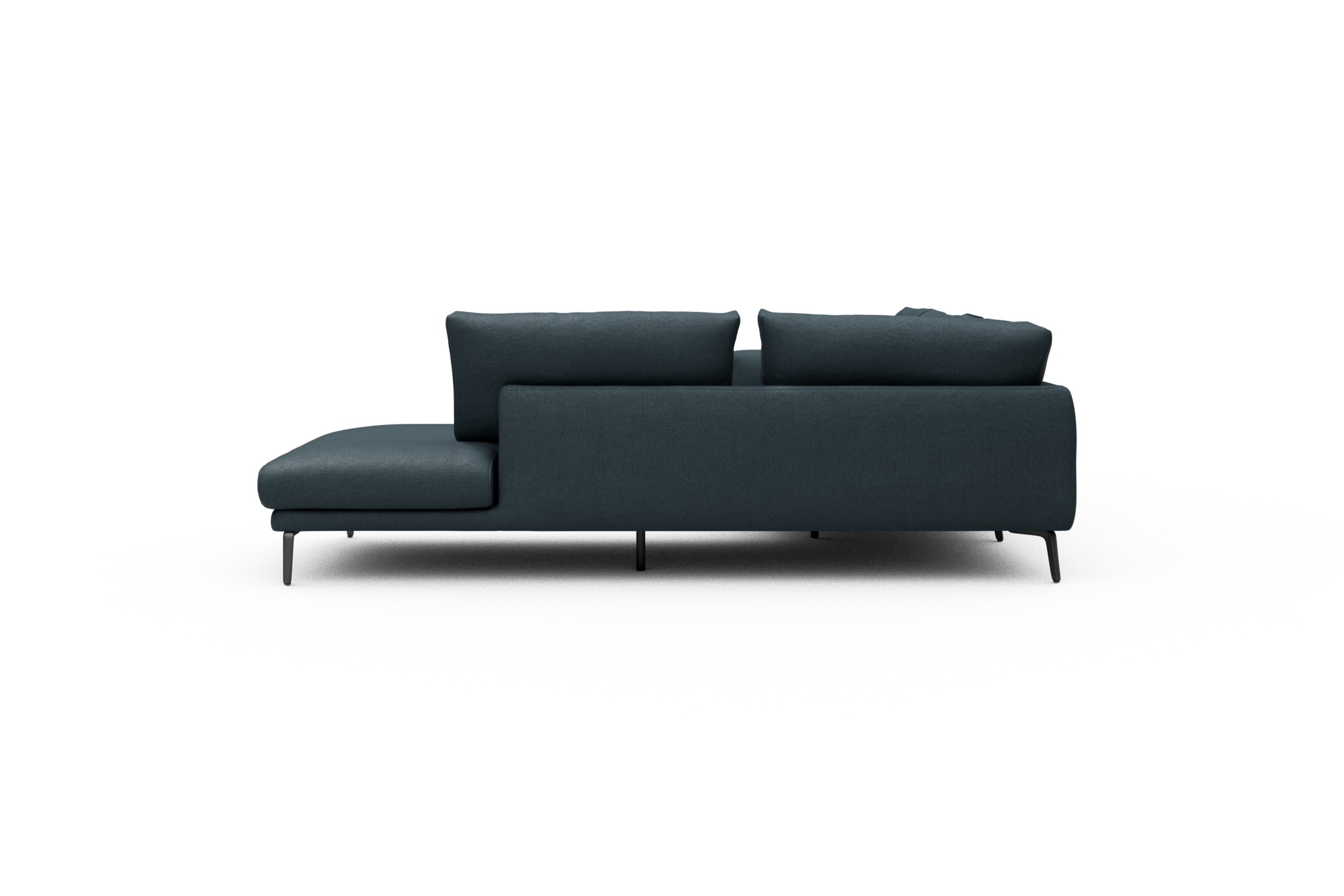 Ecksofa Karl Relax-Ecke rechts mit 2,5-Sitzer Denari-Royal-Blue