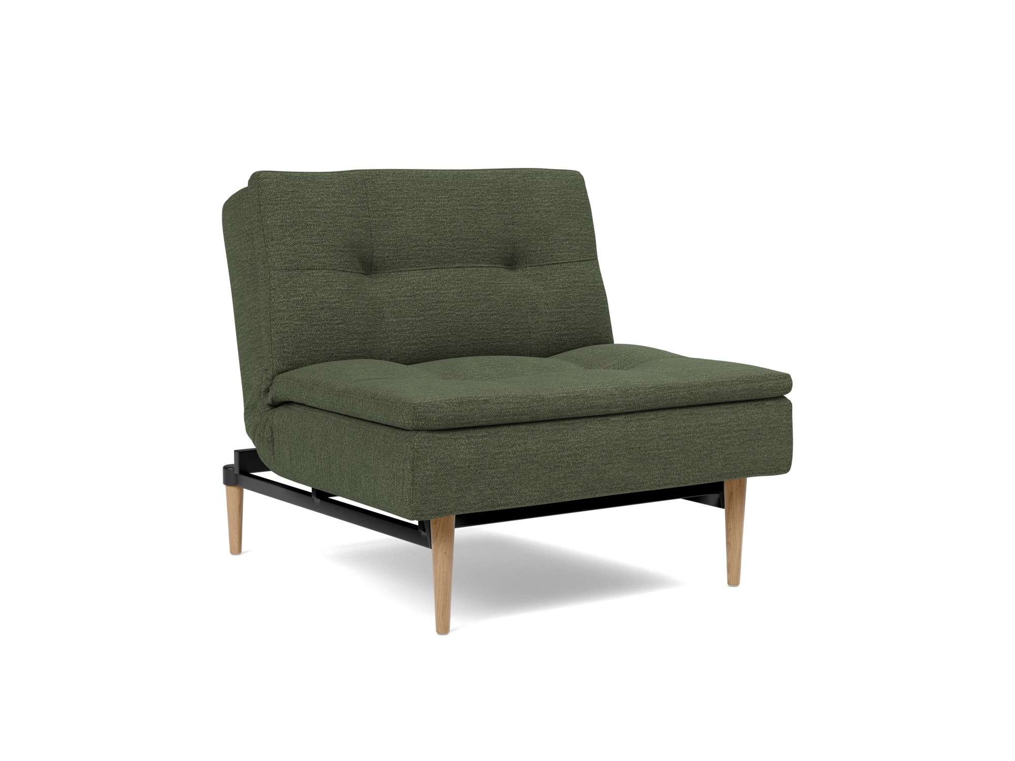 Sessel Dublexo Strukturierter Stoff Taura 353-Forest Beine Styletto Eiche hell