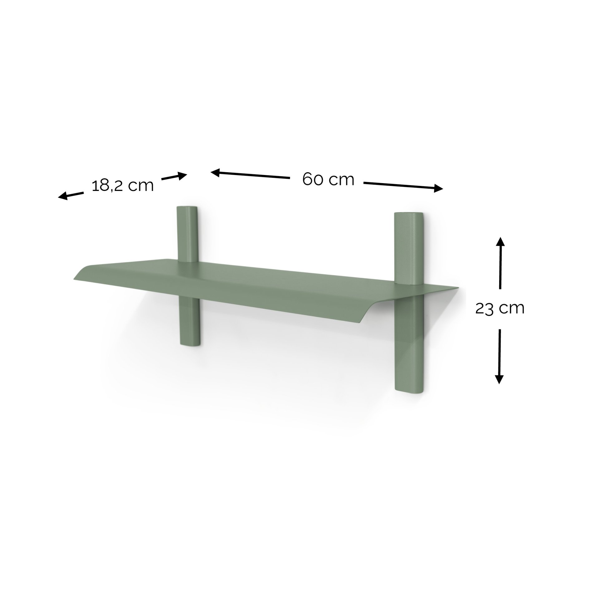 Spinder Design Wandregal Hola 2 Dusty Green