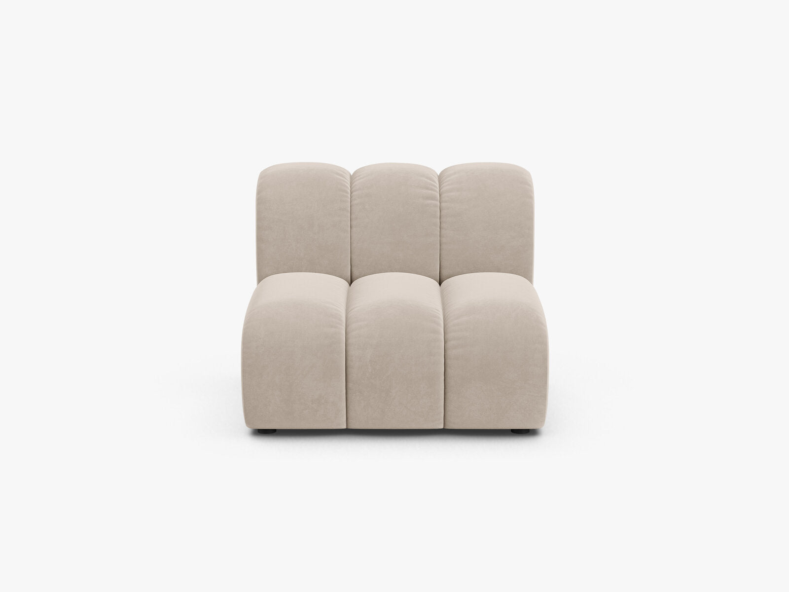 Micadoni Armloses Modul Lupine Samt Salvador Beige