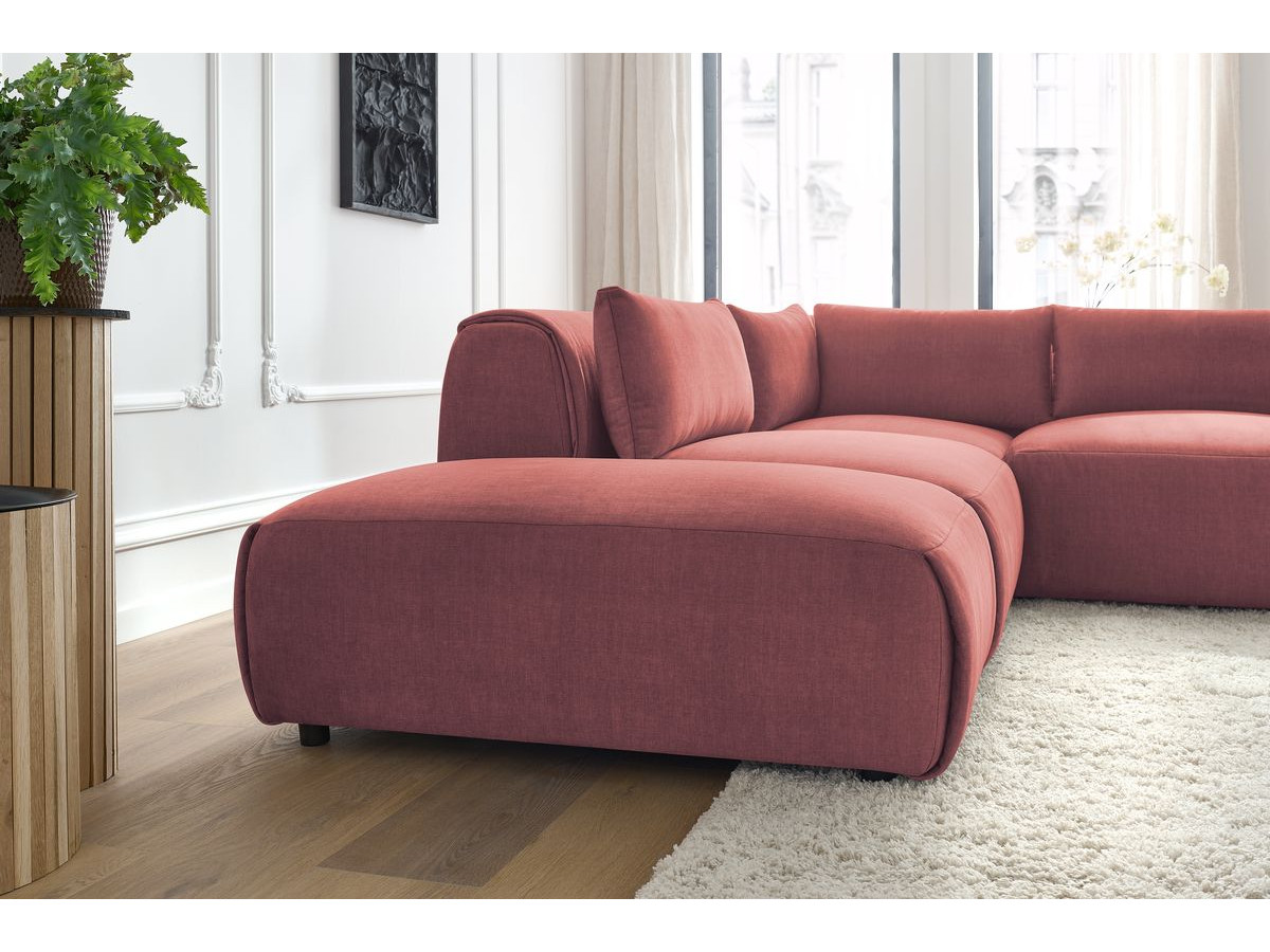 Bobochic Jeanne Ecksofa 271 × 300 cm Samt Orange
