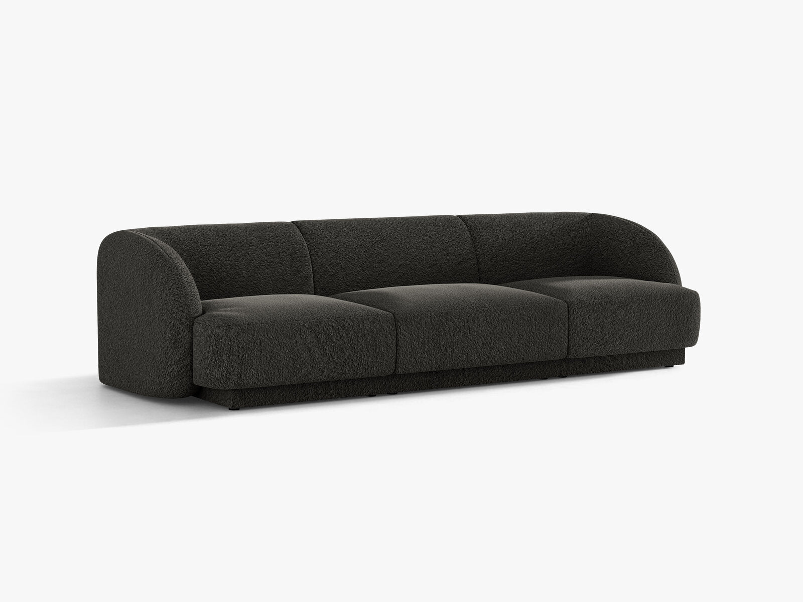 Micadoni Sofa Miley 3-Sitzer Boucle Baloo Braun
