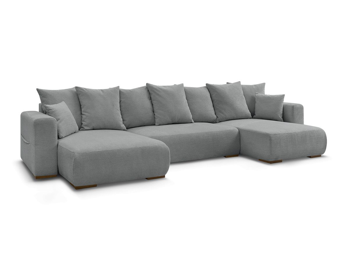 Bobochic Sidonie Wohnlandschaft Melange-Stoff Dunkelgrau