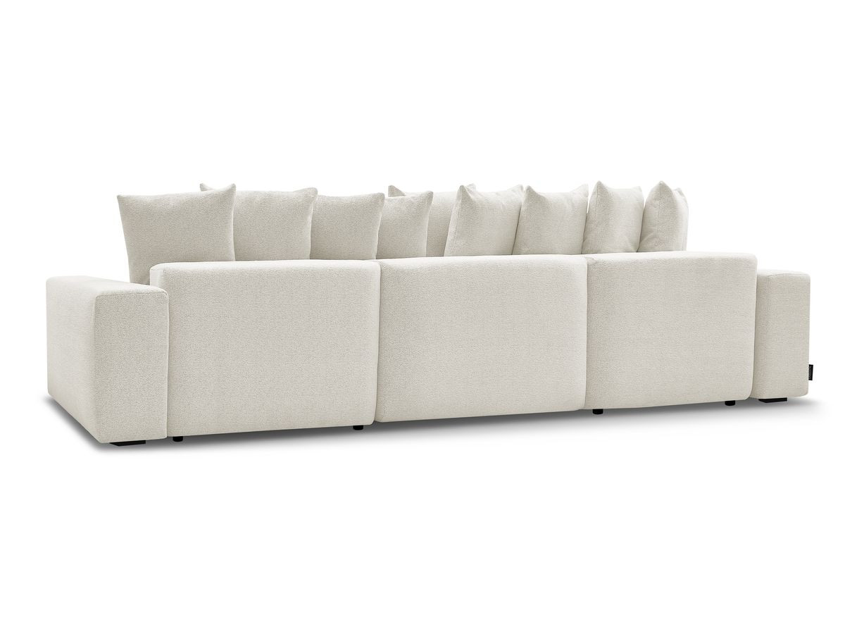 Bobochic Voltaire Wohnlandschaft 420 × 165 cm Melange-Stoff Weiß