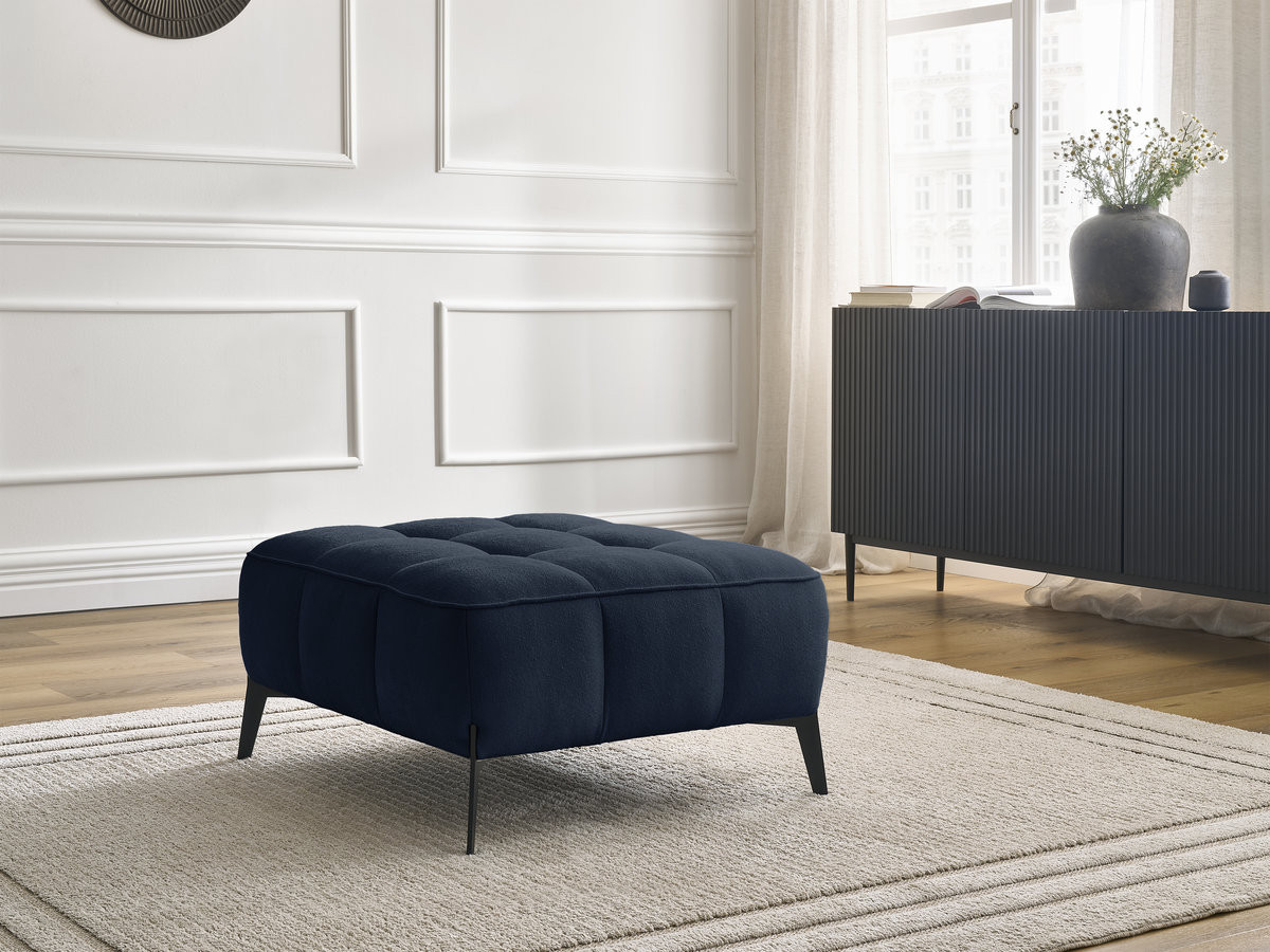 Bobochic Anis Pouf Strukturstoff Blau