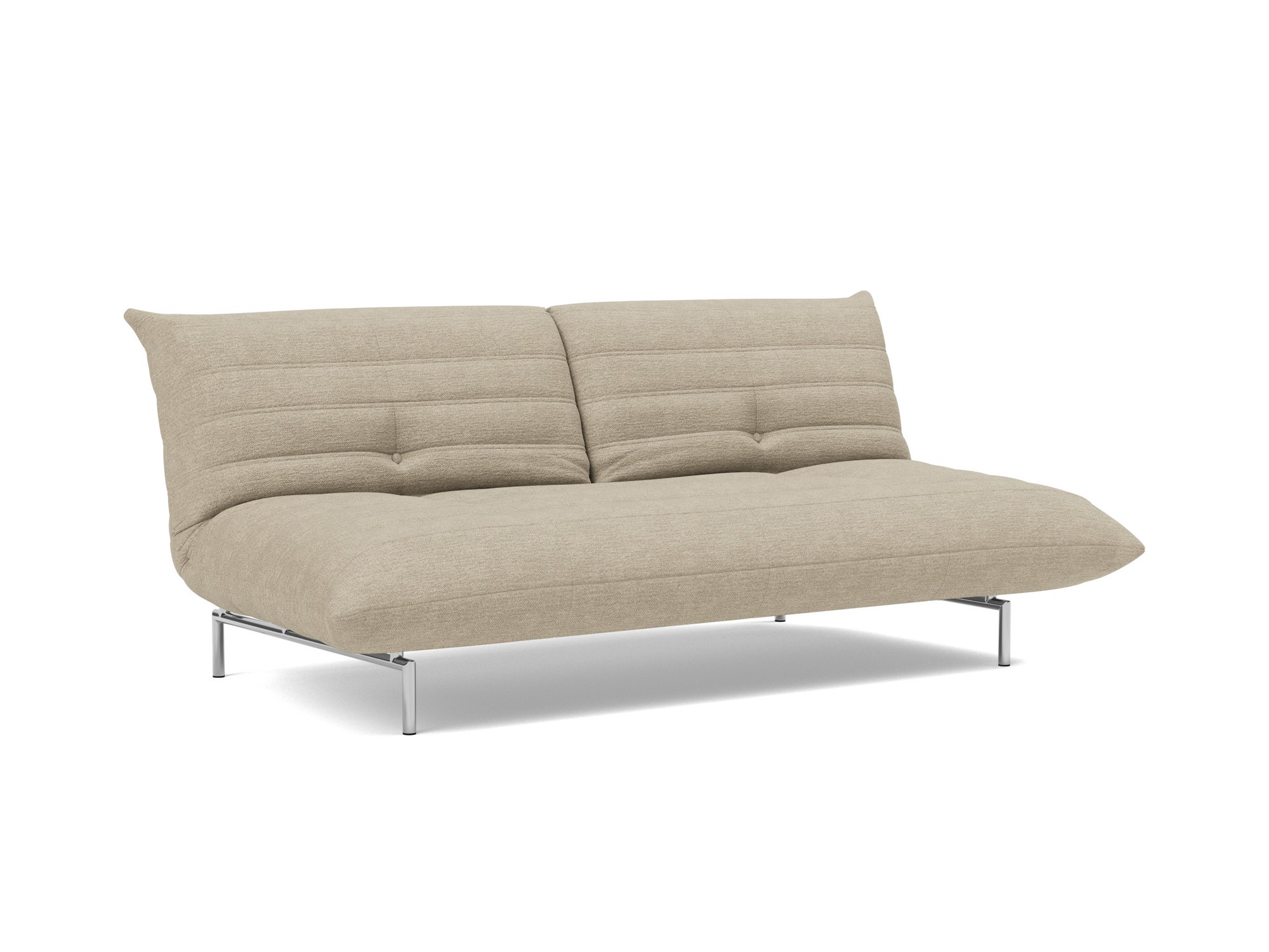 Schlafsofa Mikunjo Strukturierter Stoff Taura 356-Sand