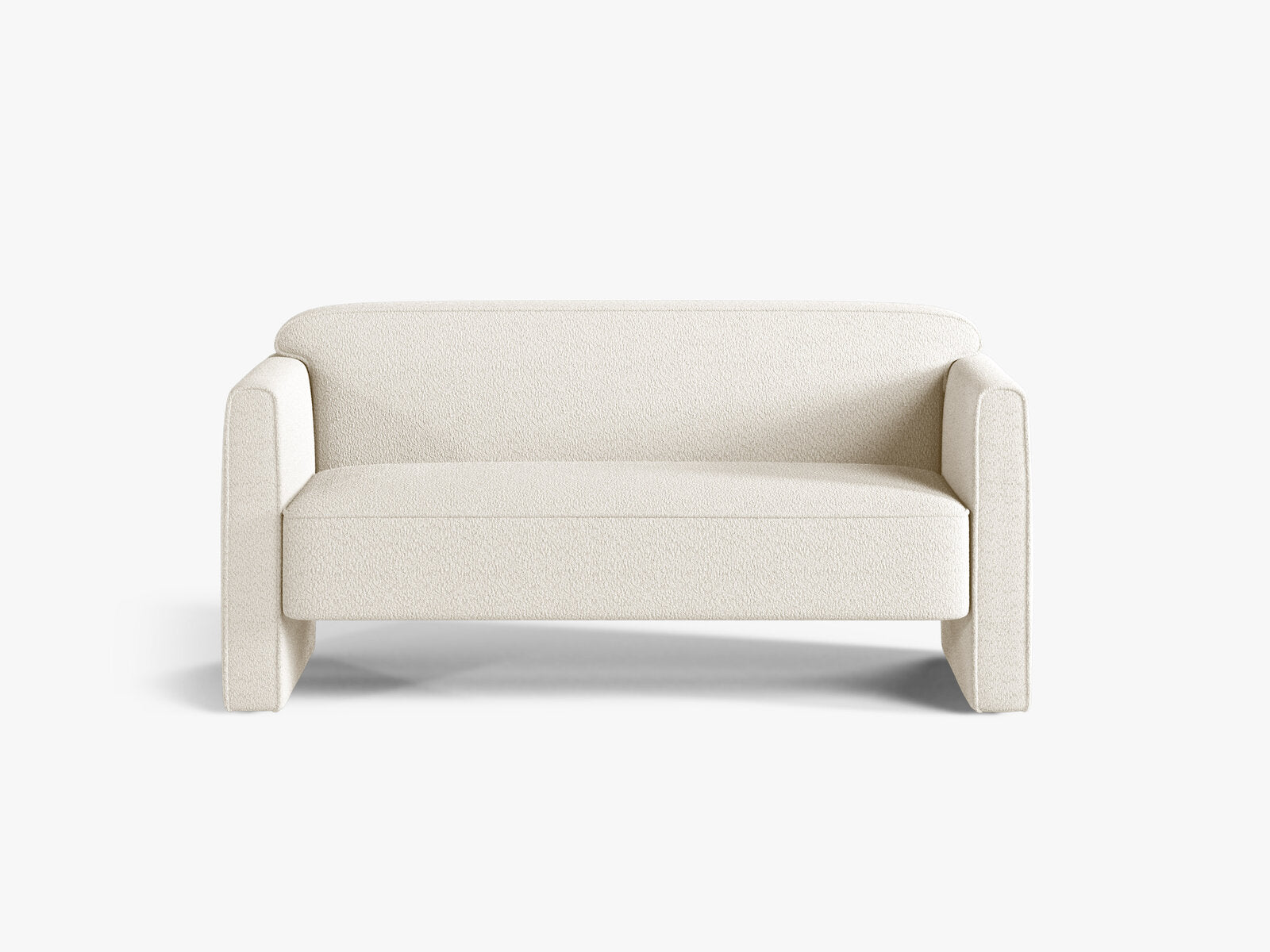 Micadoni Sofa Abby 2-Sitzer Boucle Coral Elfenbein