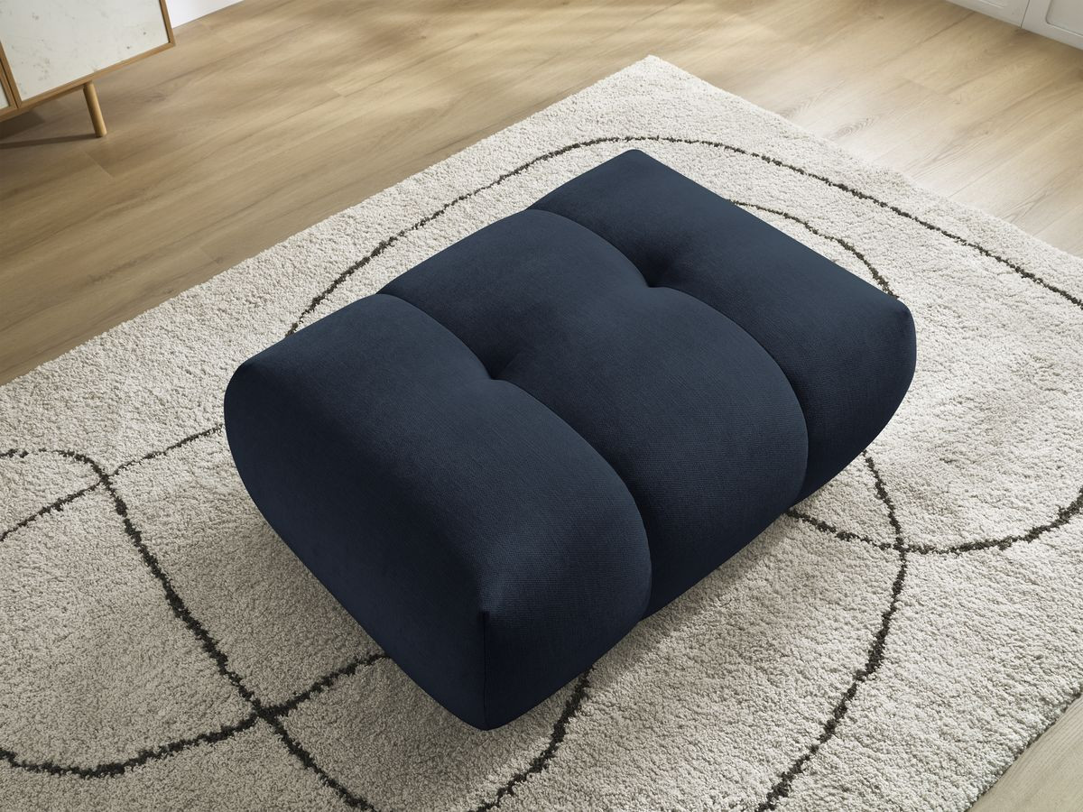 Bobochic Fuji Pouf Stoff Dunkelblau