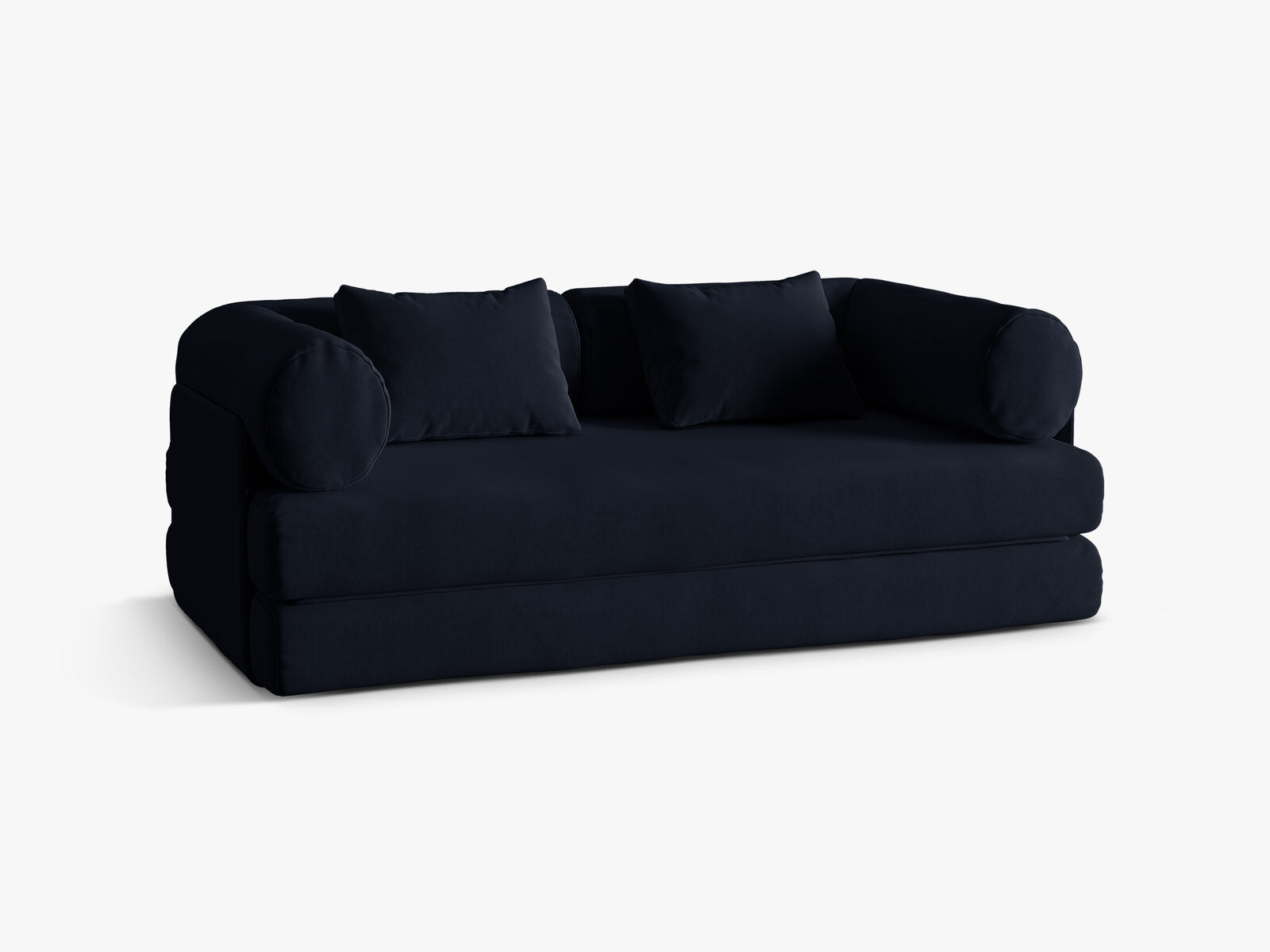Micadoni Sofa Dreamy 3-Sitzer mit Schlaffunktion Samt Salvador Königsblau