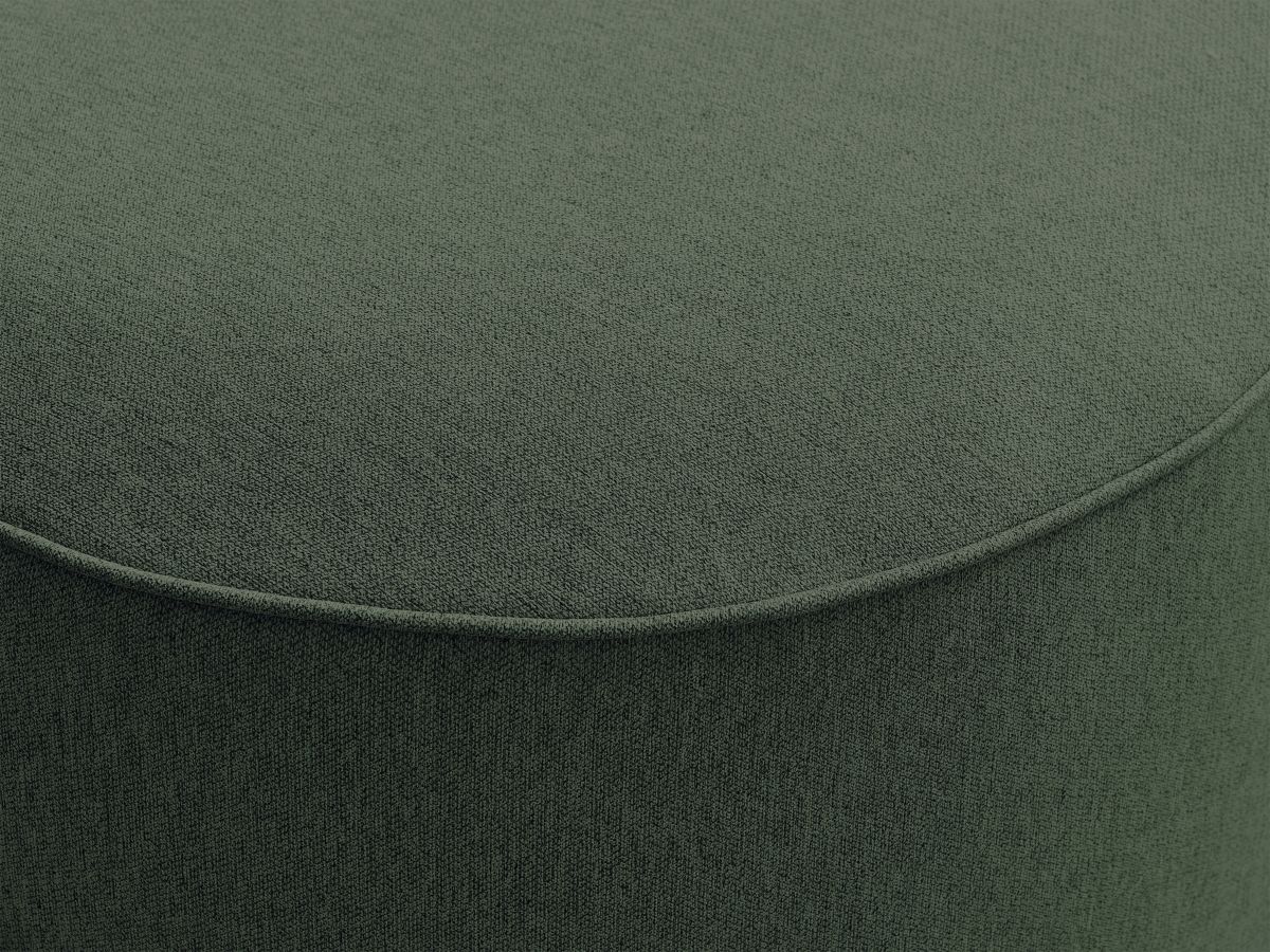 Bobochic Rousseau Pouf Melange-Stoff Grün