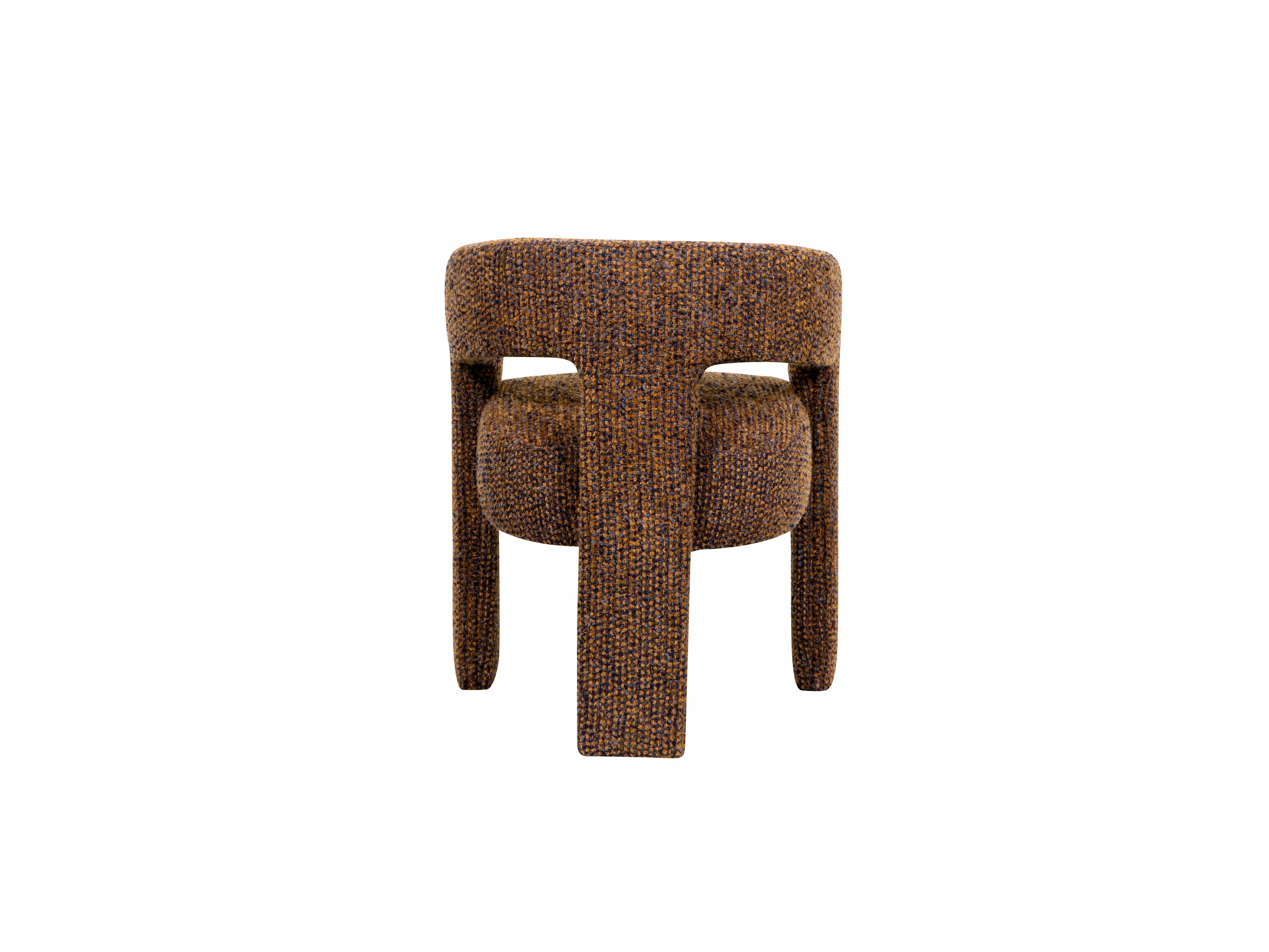 Livin Hill Gepolsterter Stuhl mit Armlehne Leith Zimt LET71NC