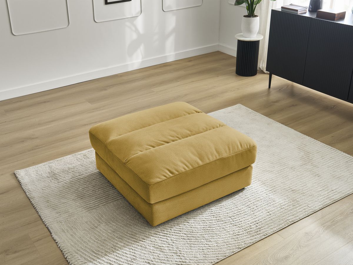 Bobochic Sierra Pouf Samt Gelb