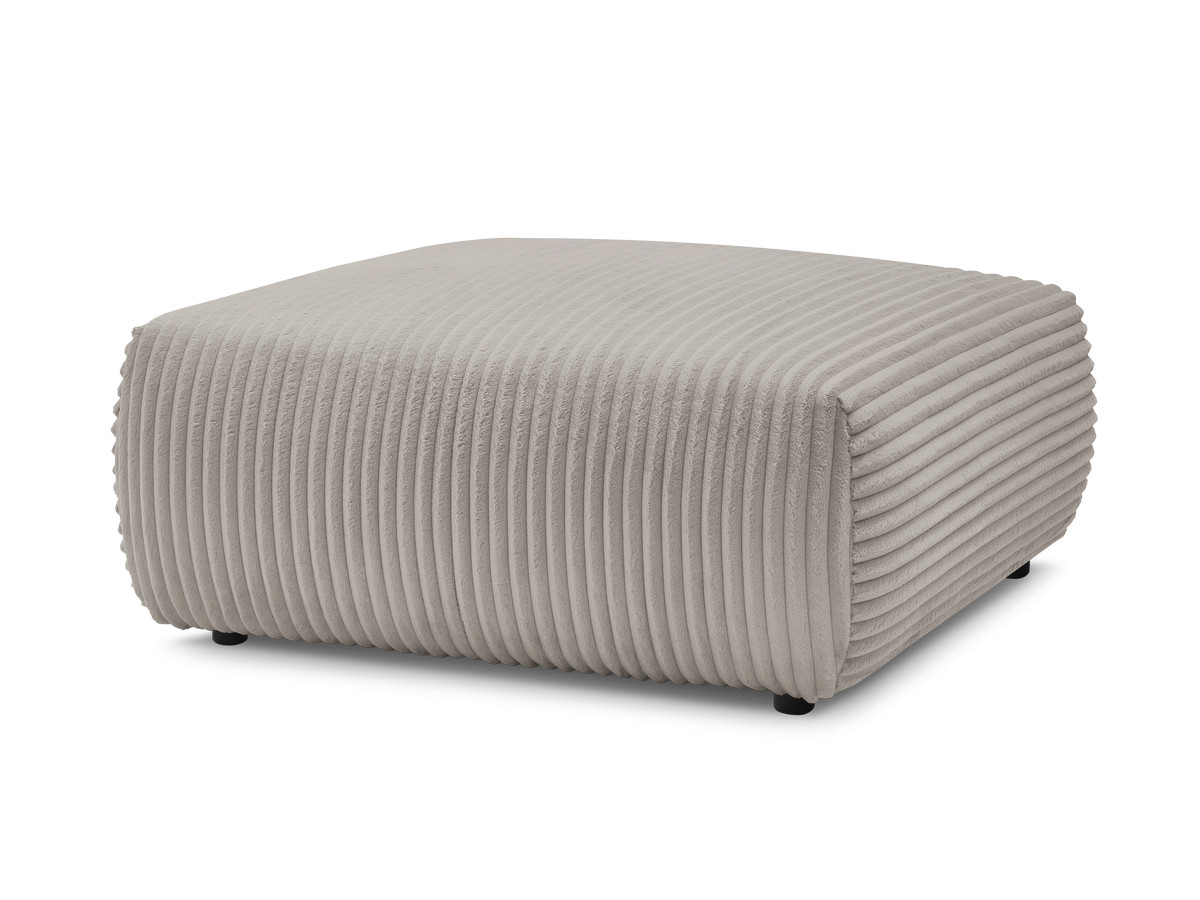 Bobochic Lucien Pouf Breitcord weich Taupe