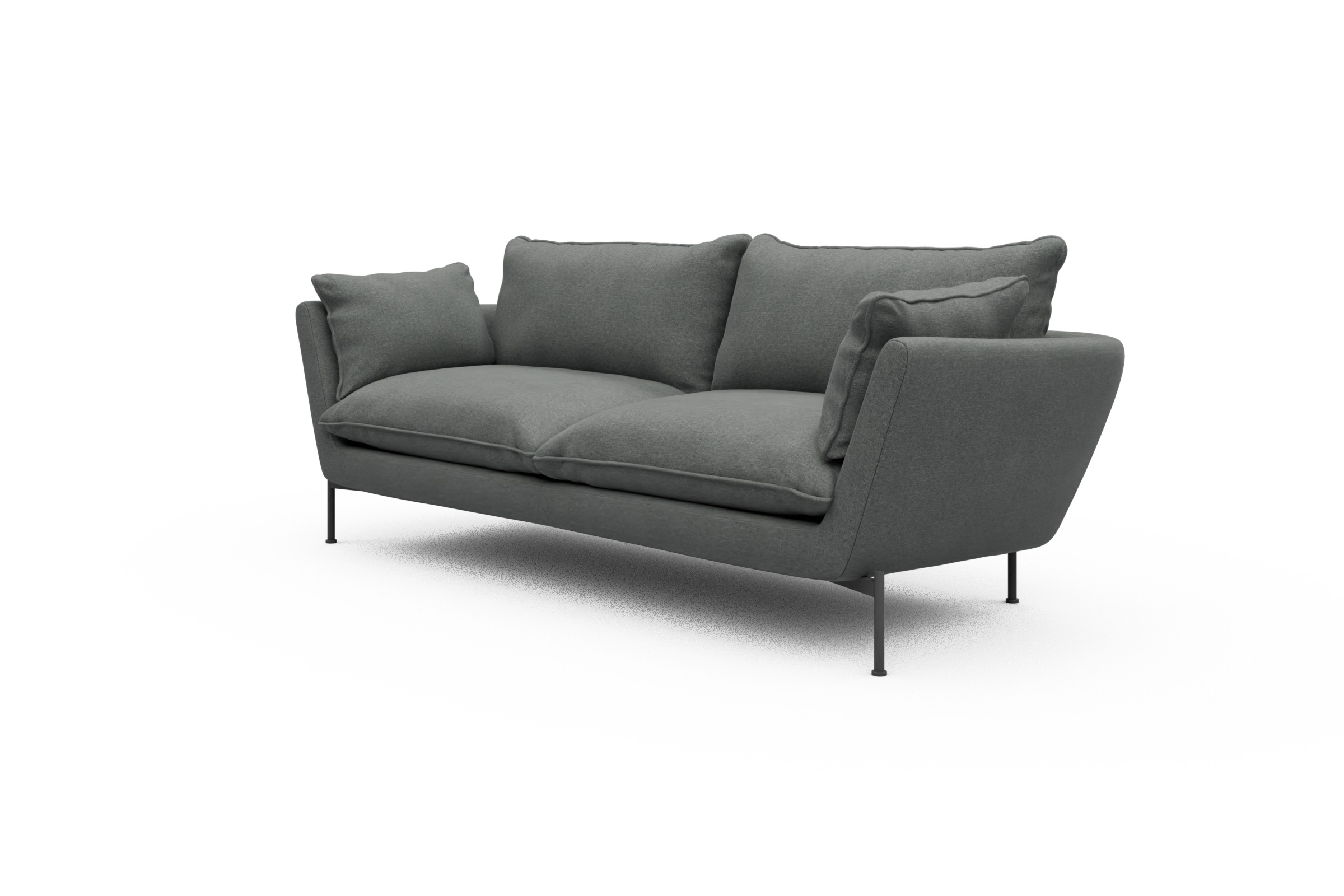 Sofa Anton PREMIUM 3-Sitzer Satya-Steel