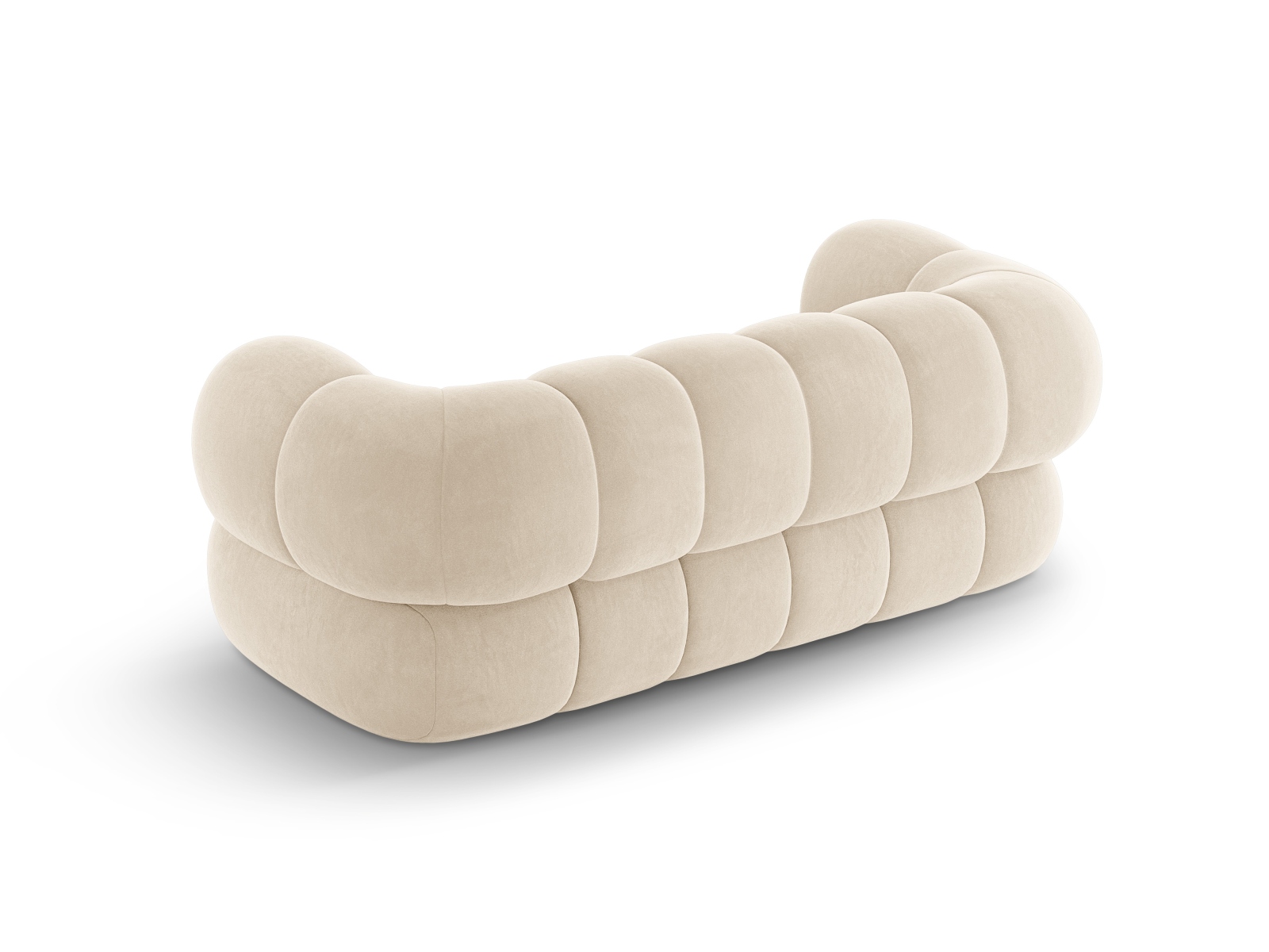 Cosmopolitan Design Sofa Koge 2-Sitzer Samt Vogue Helles Beige