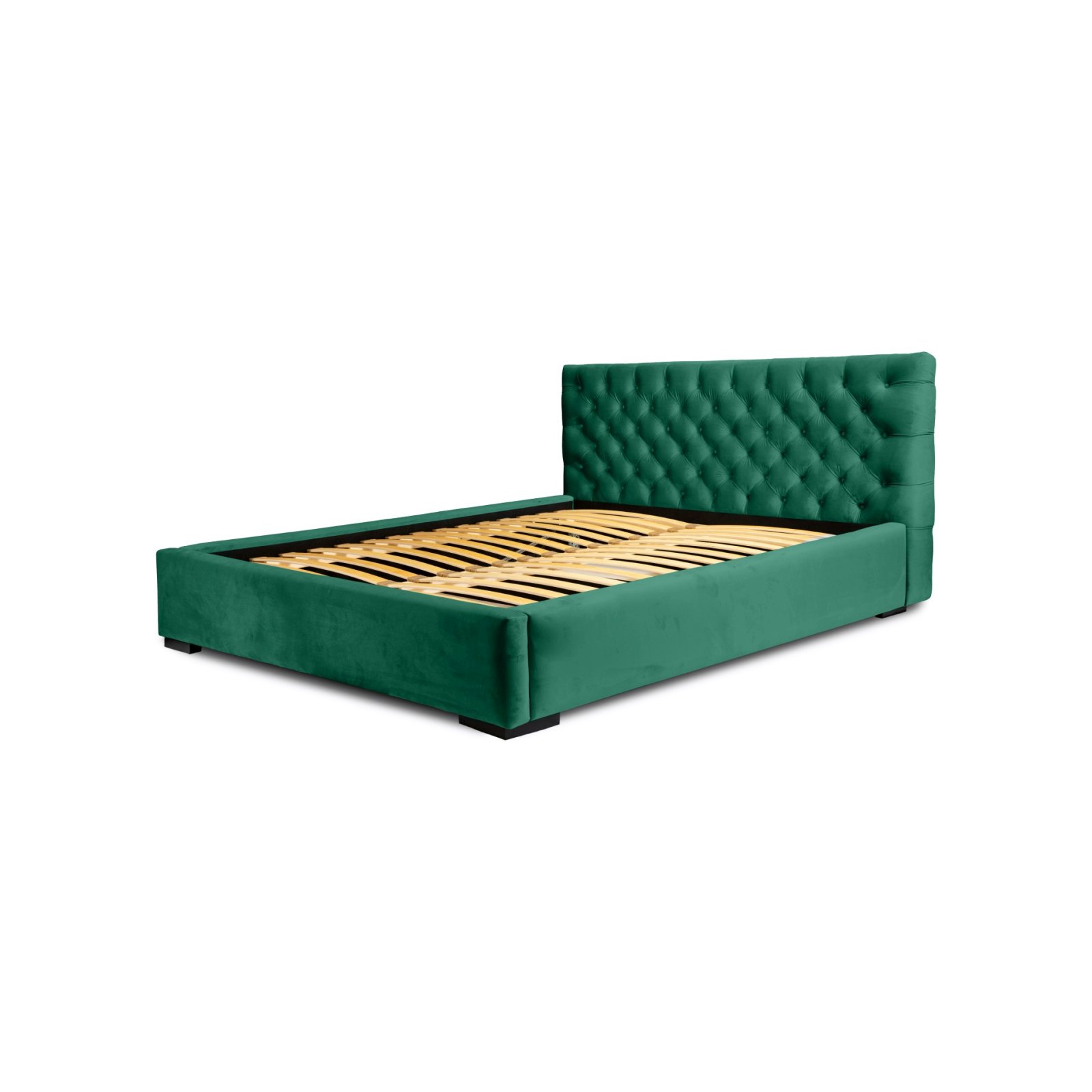 Polsterbett Sento-I Samtstoff 160x200 mit Holzrahmen Magic Velvet 2225