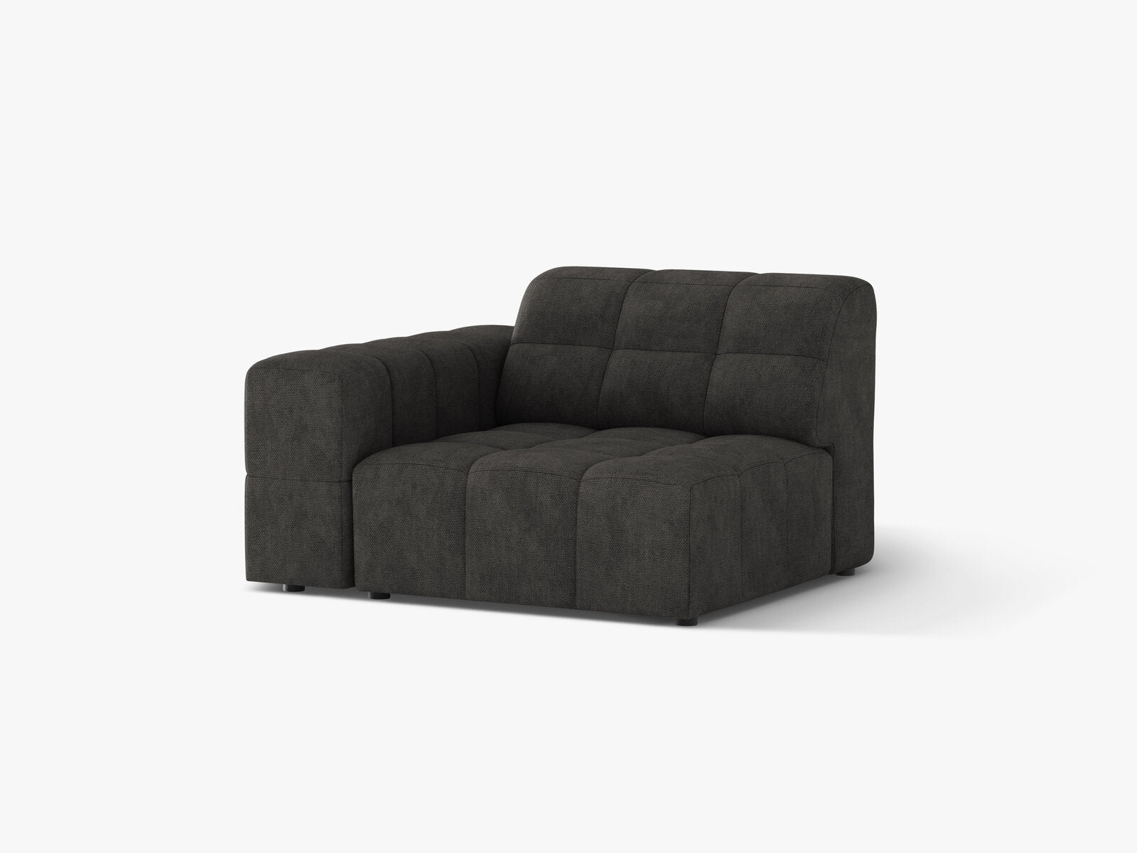 Micadoni Jennifer Sofamodul Links Chenille Eden Dunkelgrau