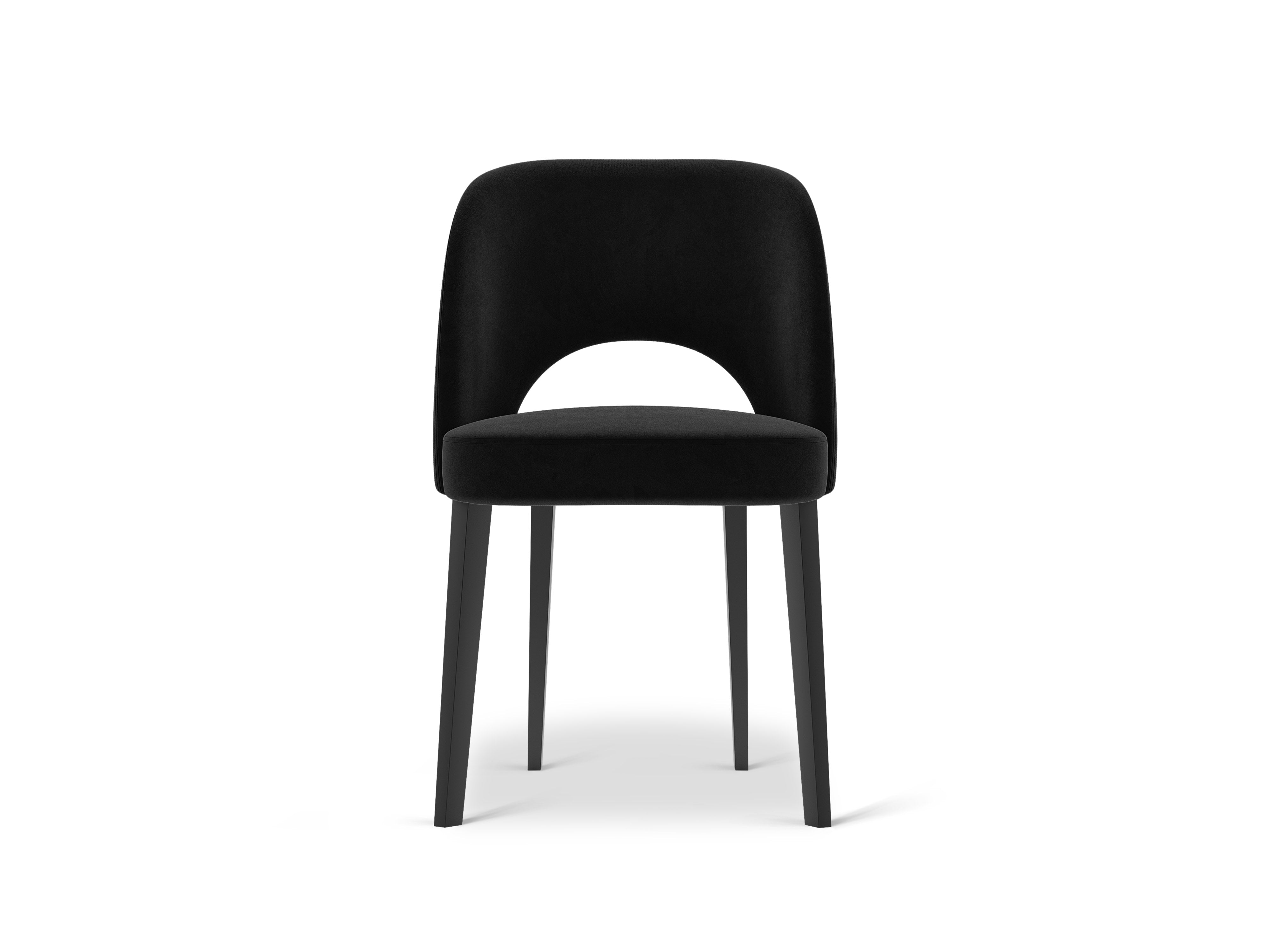 Micadoni Stuhl Bowe Samt Magic Velvet Schwarz