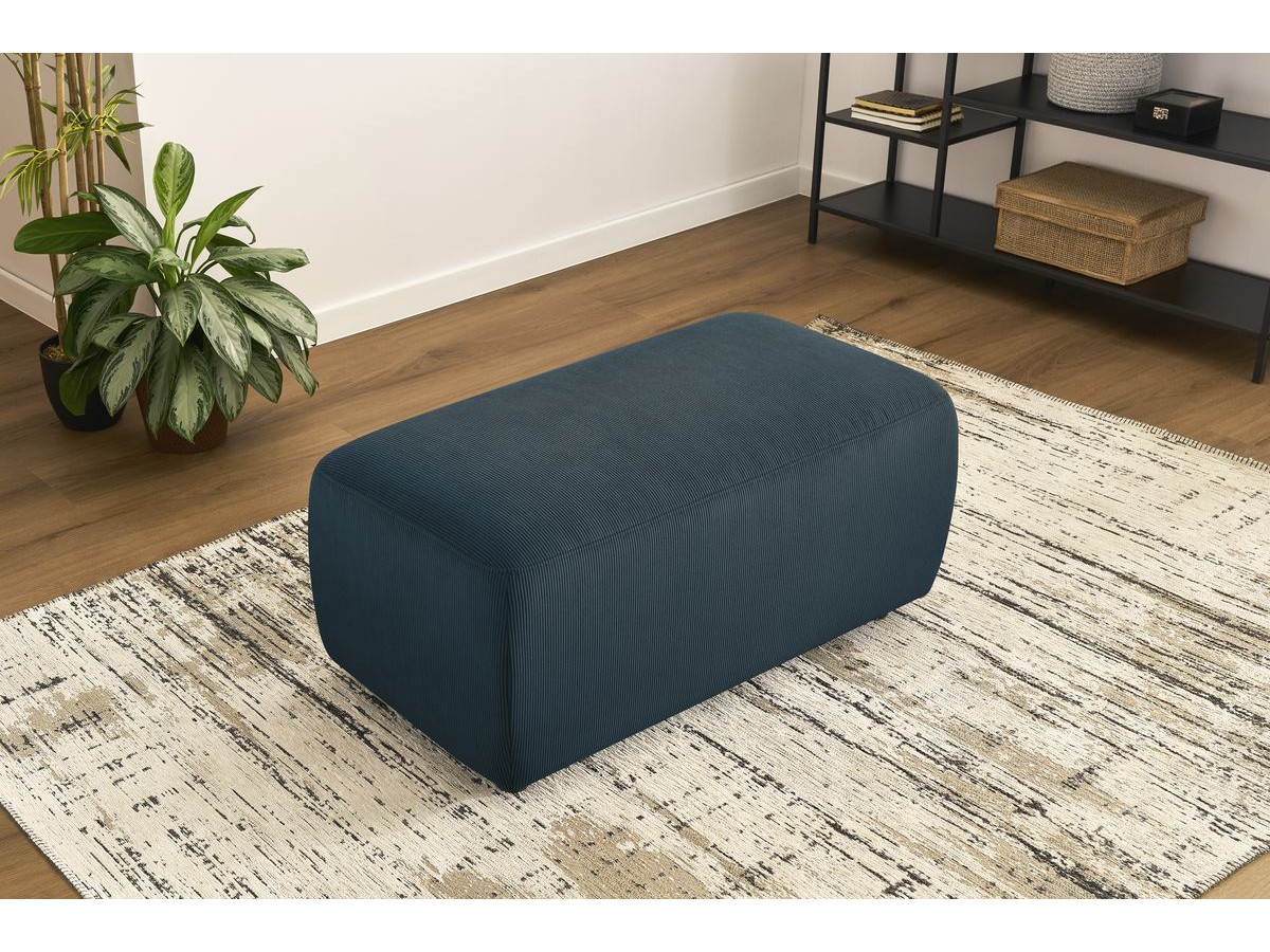 Bobochic Enjoy Pouf Cordsamt Dunkelblau