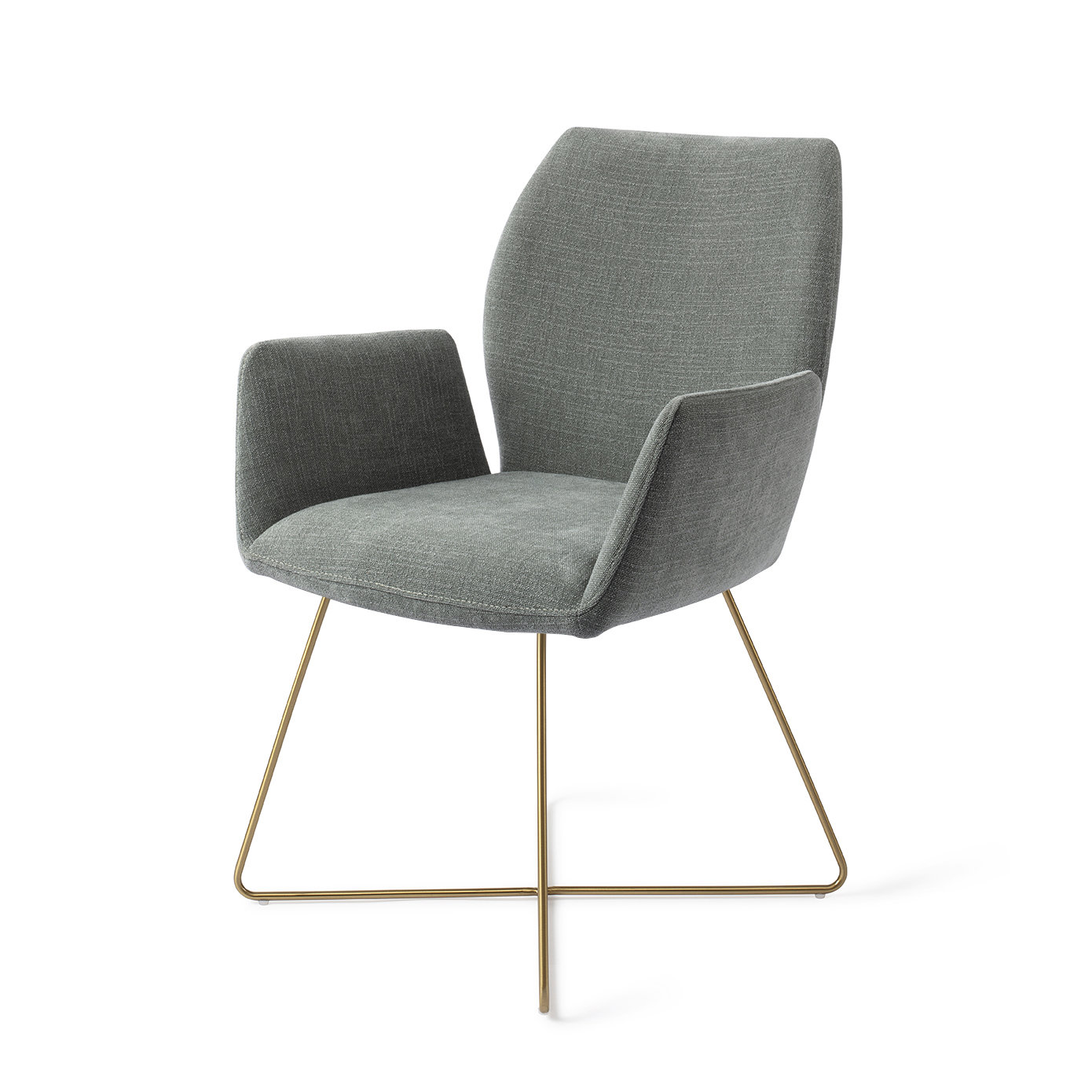 Jesper Home Esszimmerstuhl Misaki Breezy Blue Cross Gold