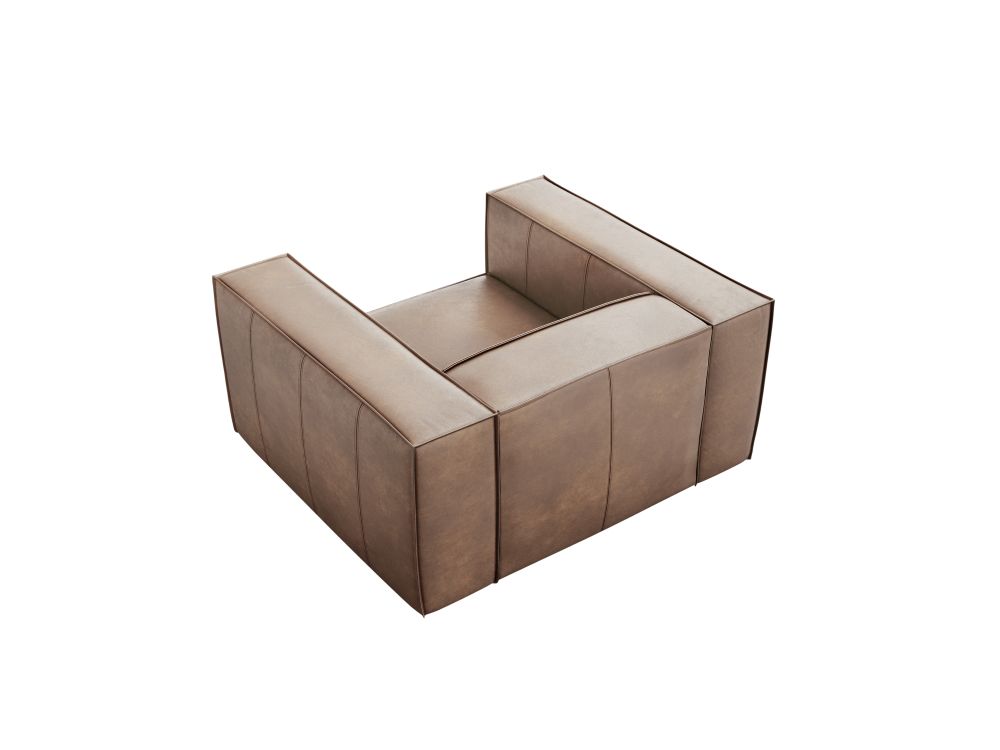 Cosmopolitan Design Sessel Turin Leder Granada Dunkelbeige