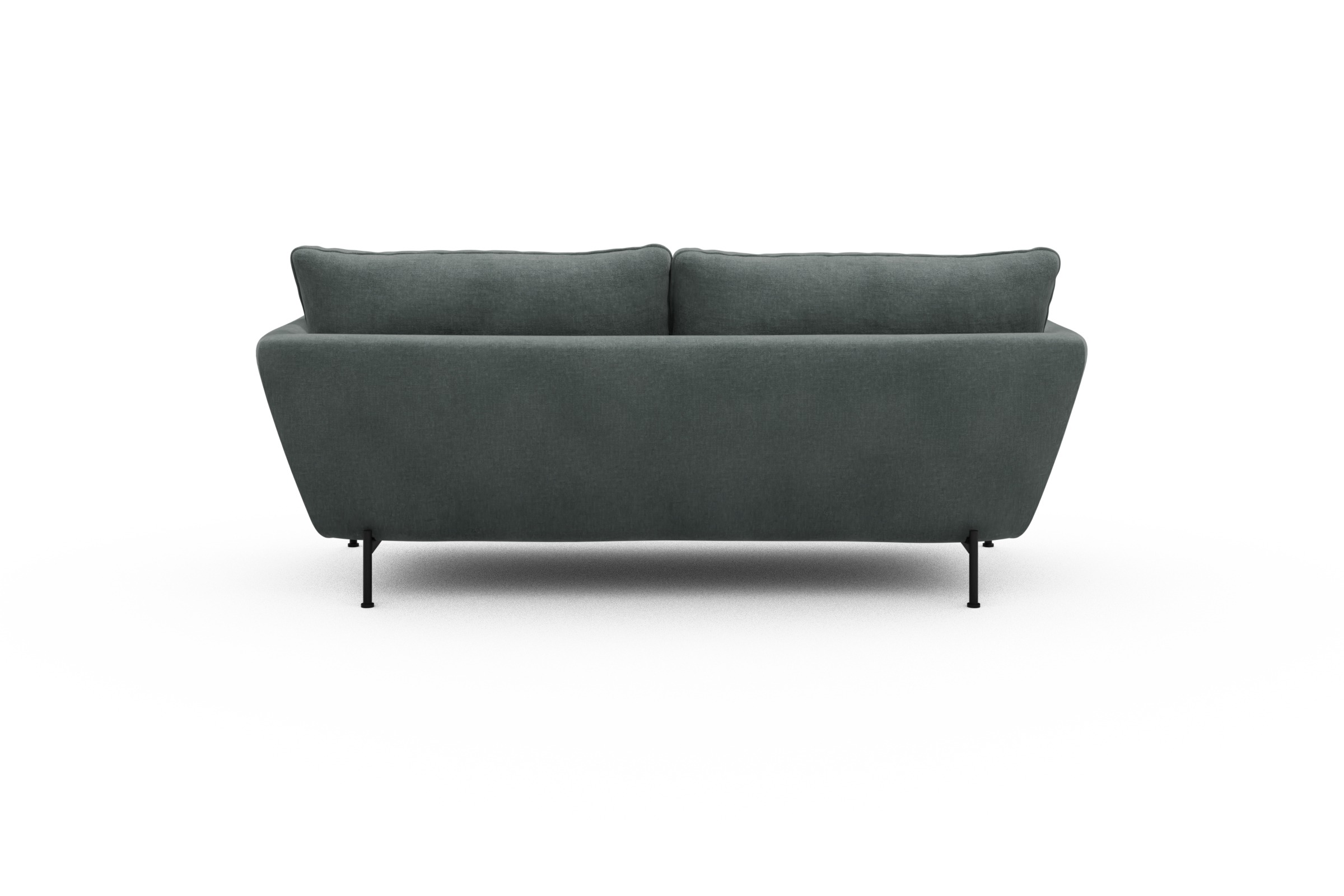 Sofa Anton 2-Sitzer Smooth-Silver-Grey