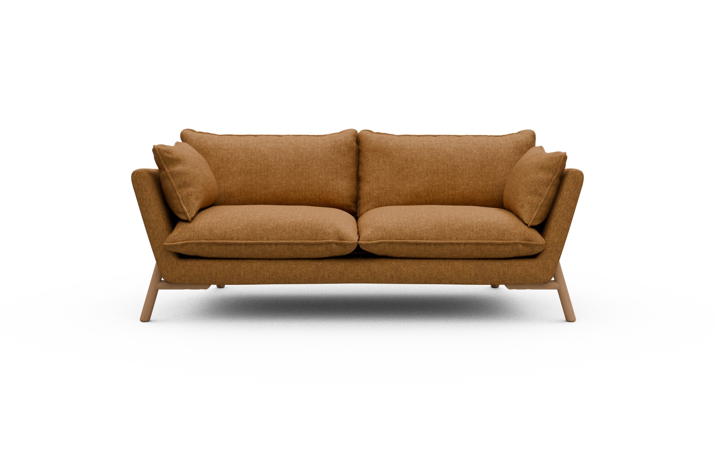 Skandi Home Sofa Emil PREMIUM 2-Sitzer Beinfarbe Eiche Natur Sama-Curcama moebelfaktor