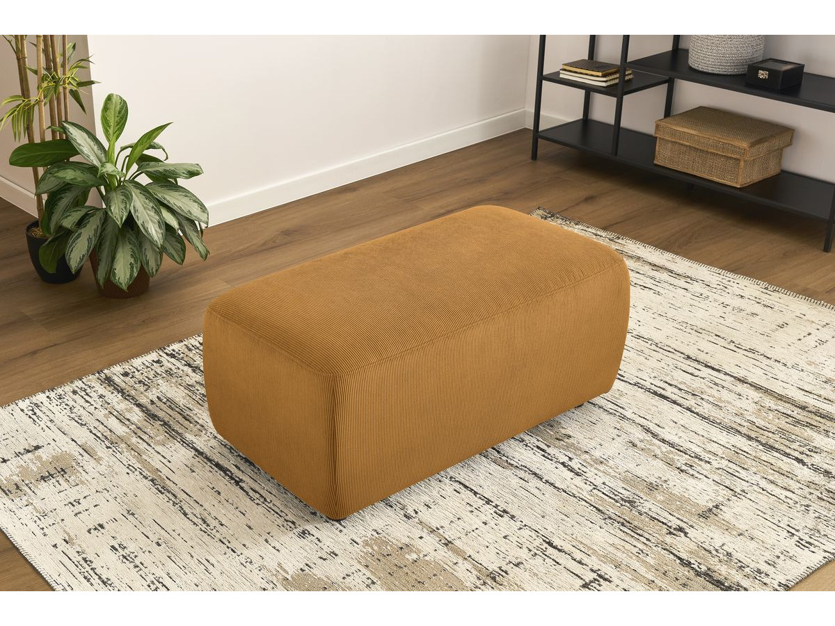 Bobochic Enjoy Pouf Cordsamt Gelb