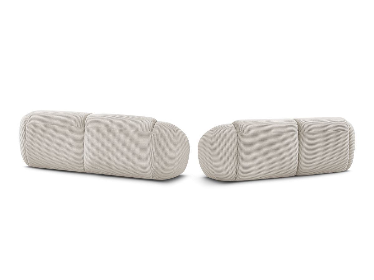 Bobochic Tina Sofa 5-Sitzer Cordsamt Beige