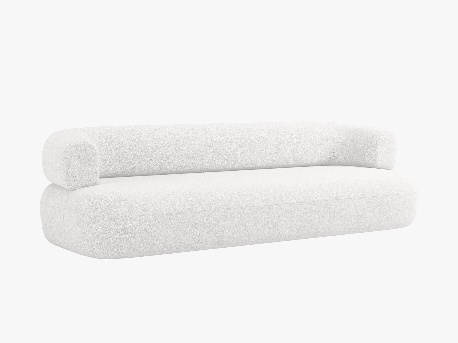 Micadoni Sofa Jenny 4-Sitzer Boucle Now or Never Elfenbein