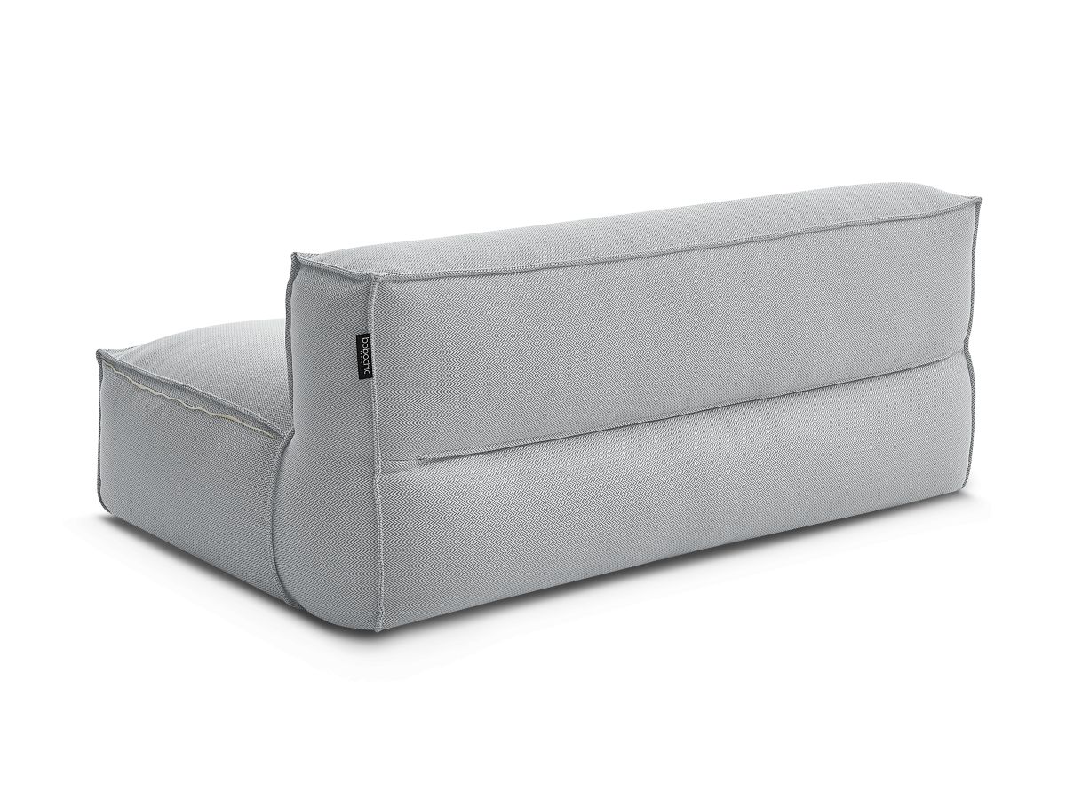 Bobochic Biarritz Sofamodul 2-Sitzer Melange-Stoff Grau