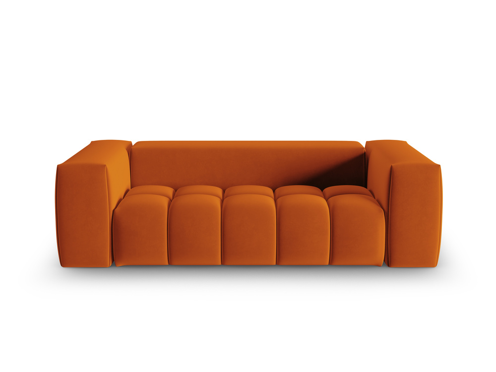 Cosmopolitan Design Sofa Verona 3-Sitzer kleine Version Samt Casino Terrakotta