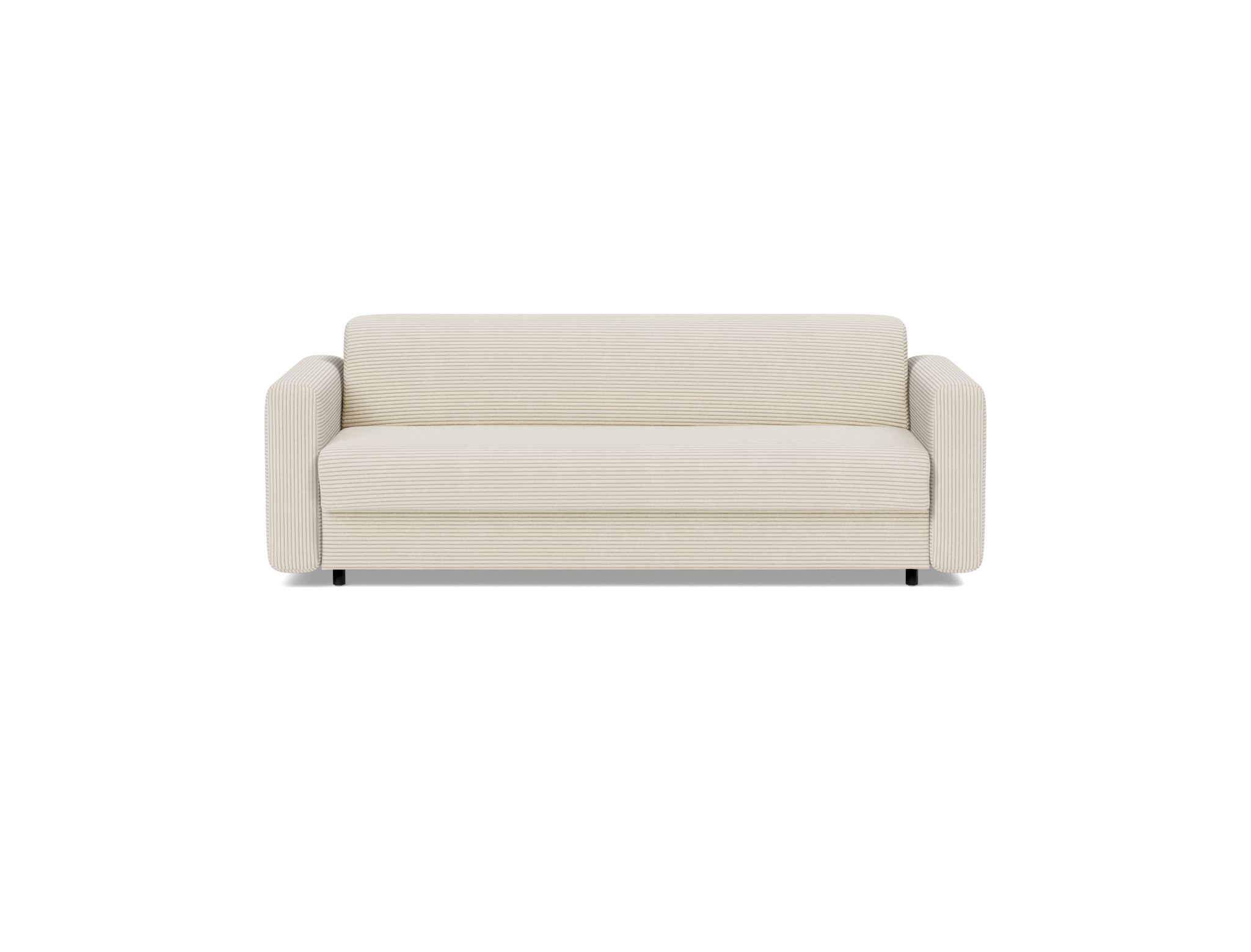 Schlafsofa Killian mit Taschenfederkernmatratze 160 Kord Corduroy 594-Ivory