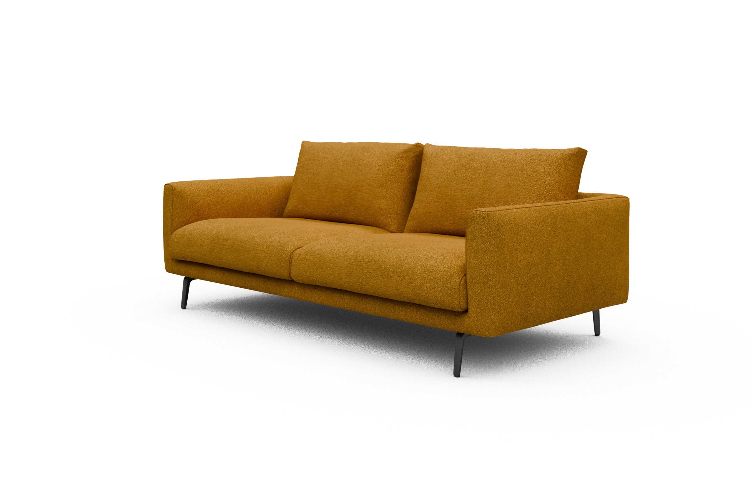 Sofa Karl 3-Sitzer Boucle-Ochre