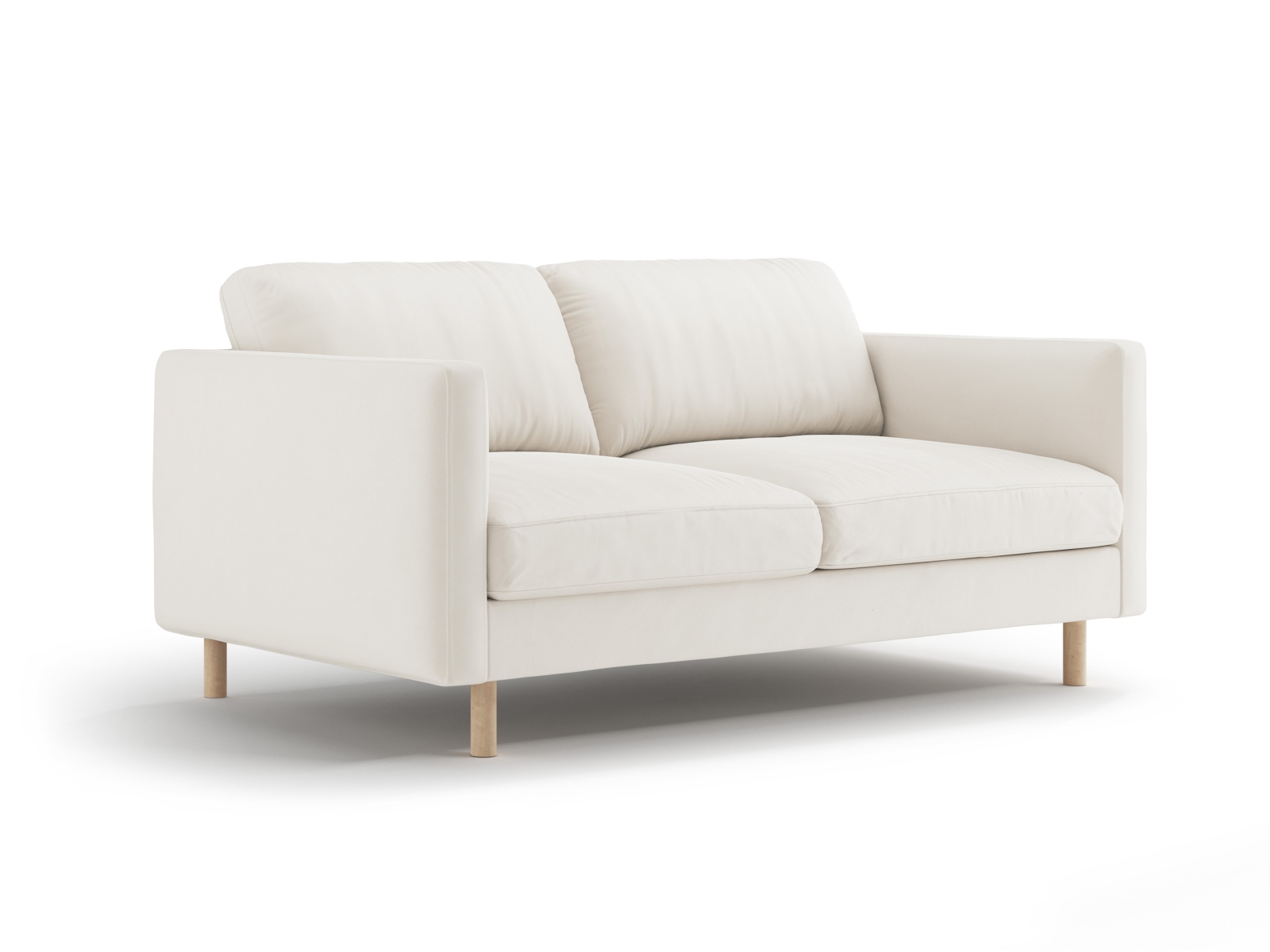 Micadoni Sofa Eden 2-Sitzer Samt Beige