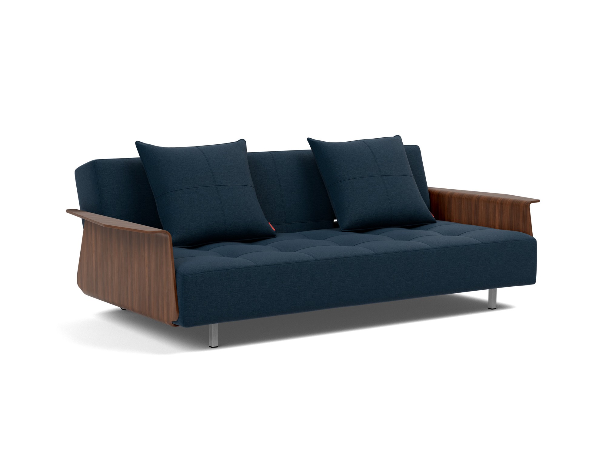 Schlafsofa Long Horn D.E.L. mit Armlehnen Flachgewebe Mixed Dance 528-Blue