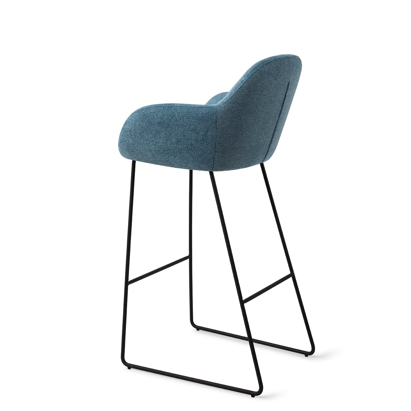 Jesper Home Barhocker Kushi Ocean-Eyes Slide Schwarz Tresenhöhe (65cm)