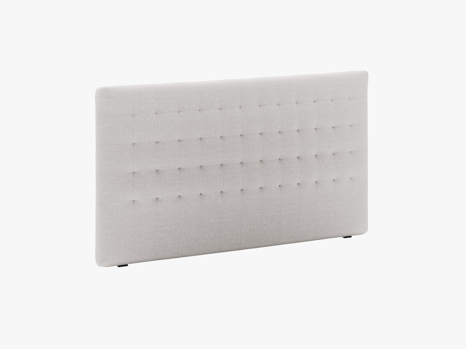 Micadoni Nova Samtiger Kopfteil 120 cm (H 95 cm) Strukturierter Stoff Liberty Hellgrau 180x95
