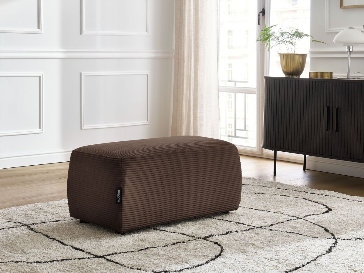 Bobochic Atilla Pouf Cordsamt Braun