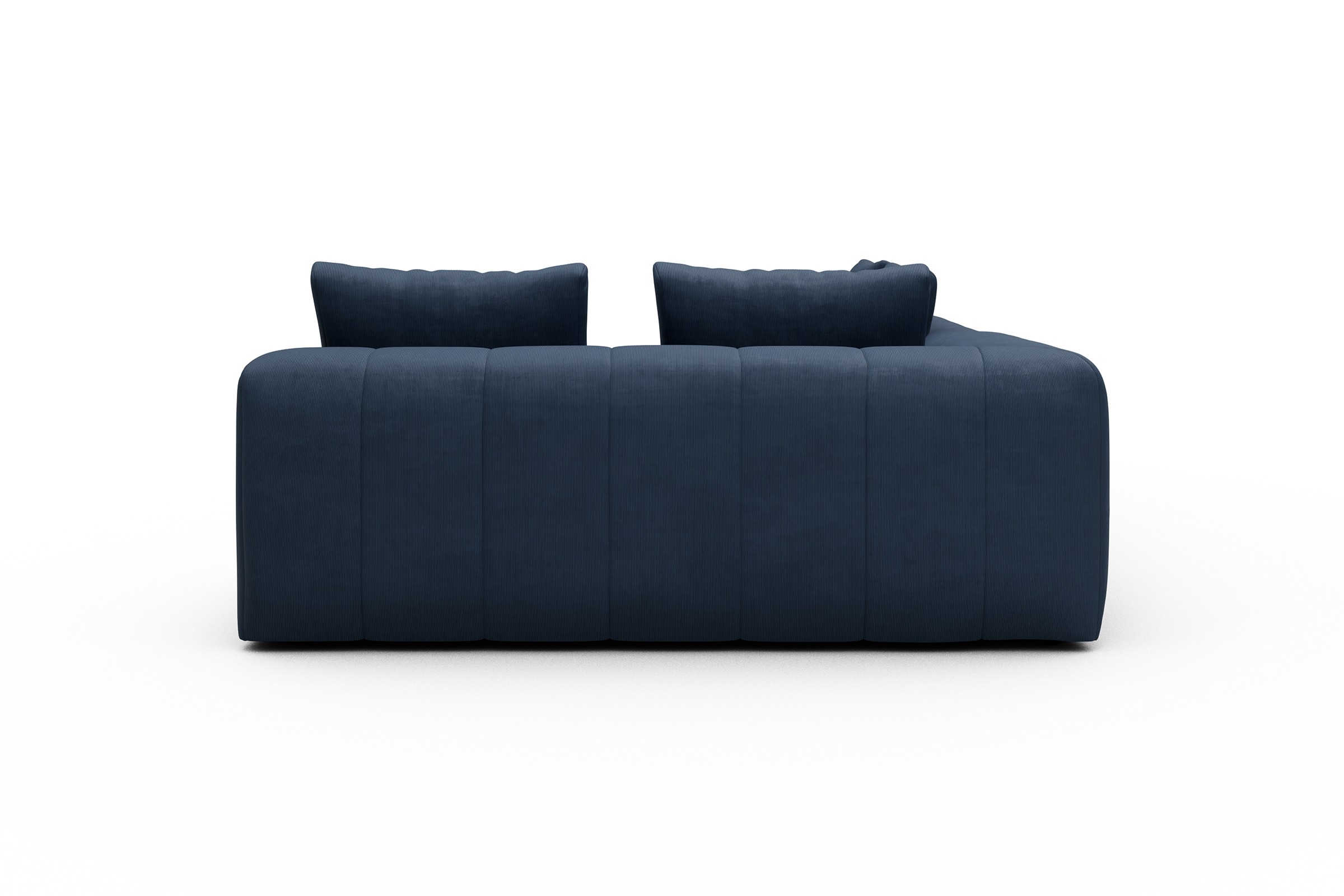 Ecksofa Hugo 2x 2,5-Sitzer Armlehne links Cordufine-Royal-Blue