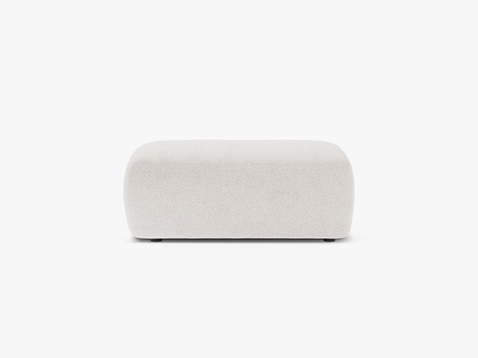 Micadoni Hocker Kate 1-Sitzer Boucle Weiß