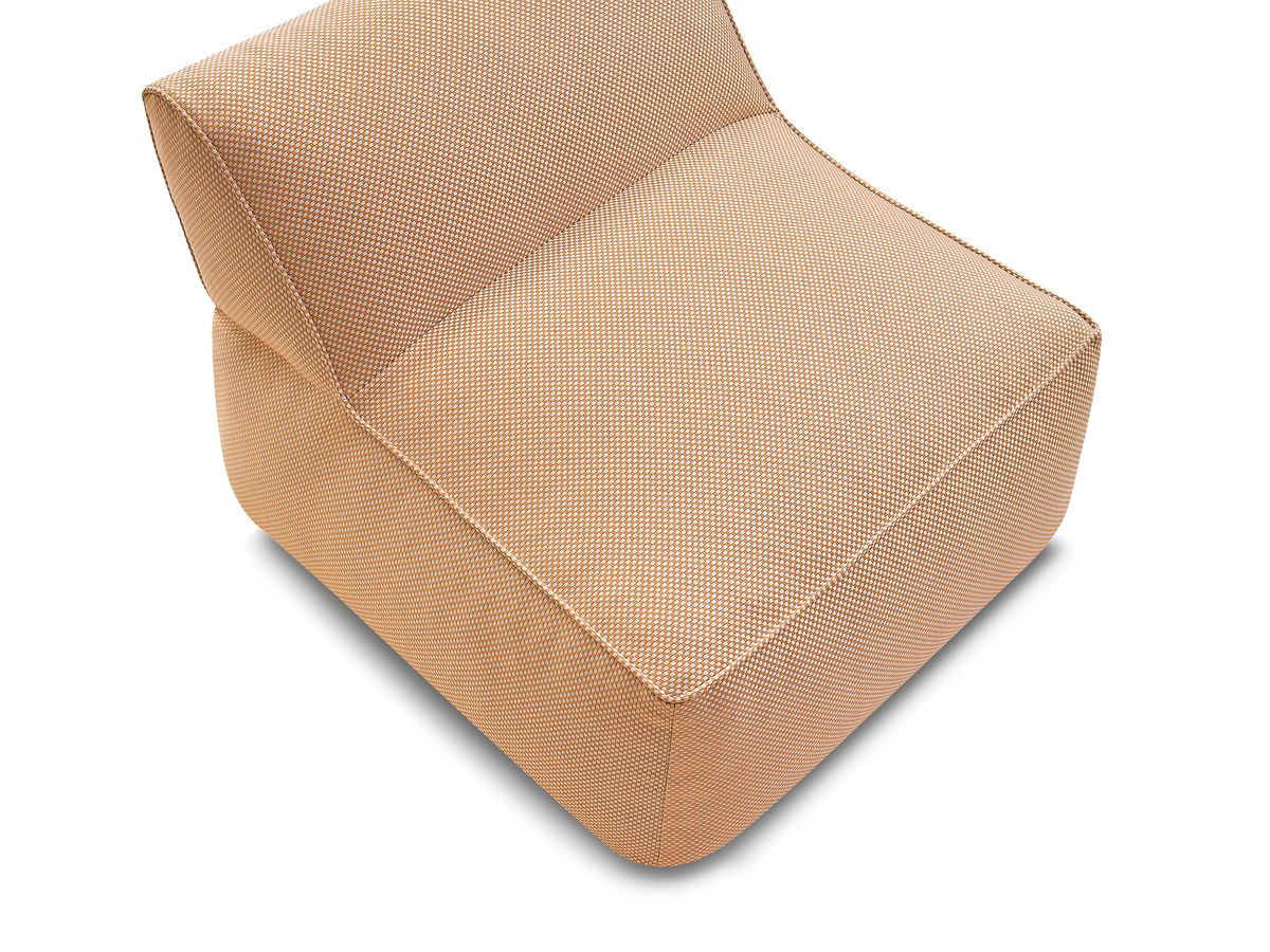 Bobochic Riviera Sofamodul 1-Sitzer Melange-Stoff Orange