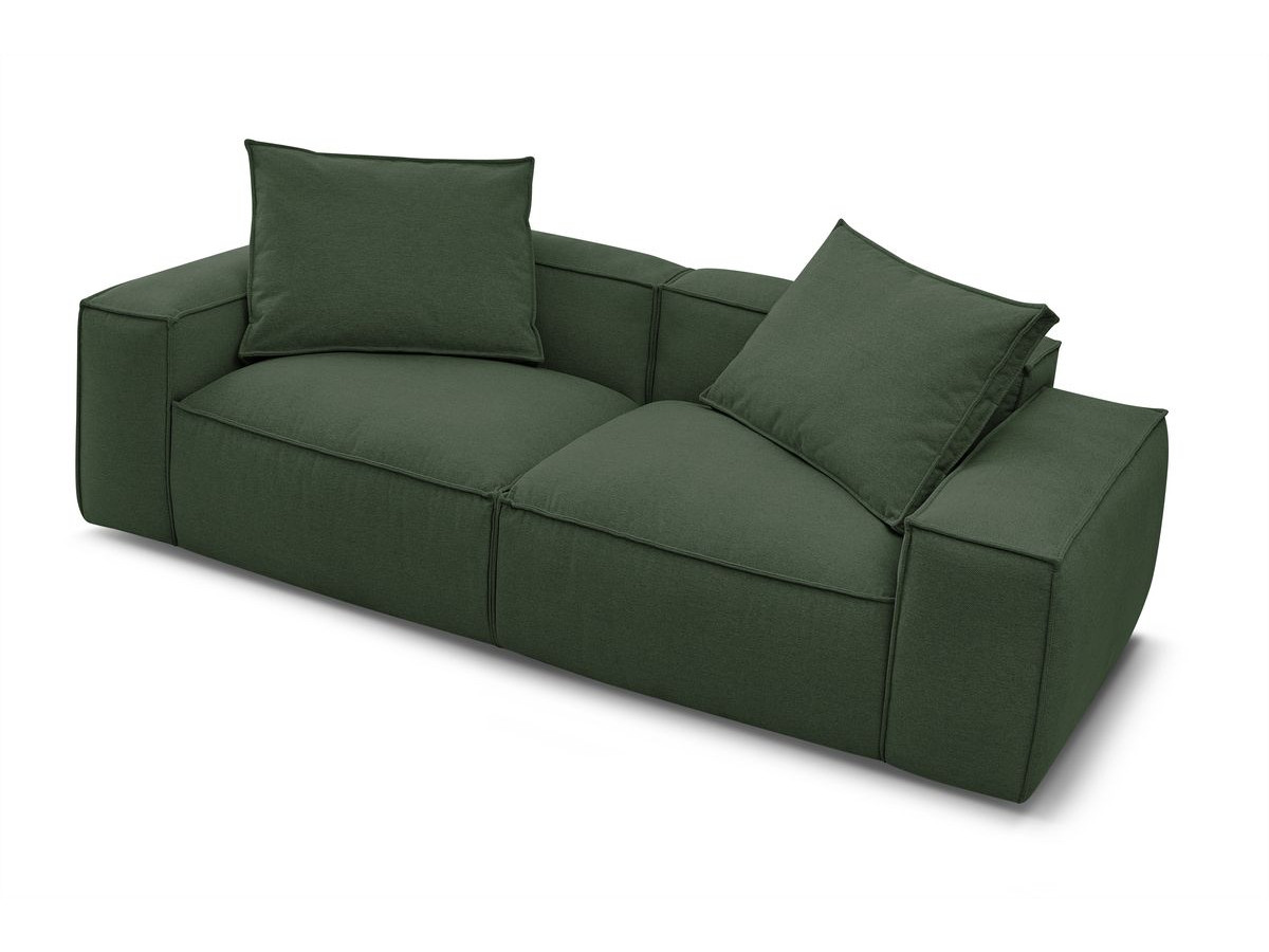 Bobochic Boheme Sofa 3-Sitzer Melange-Stoff Grün