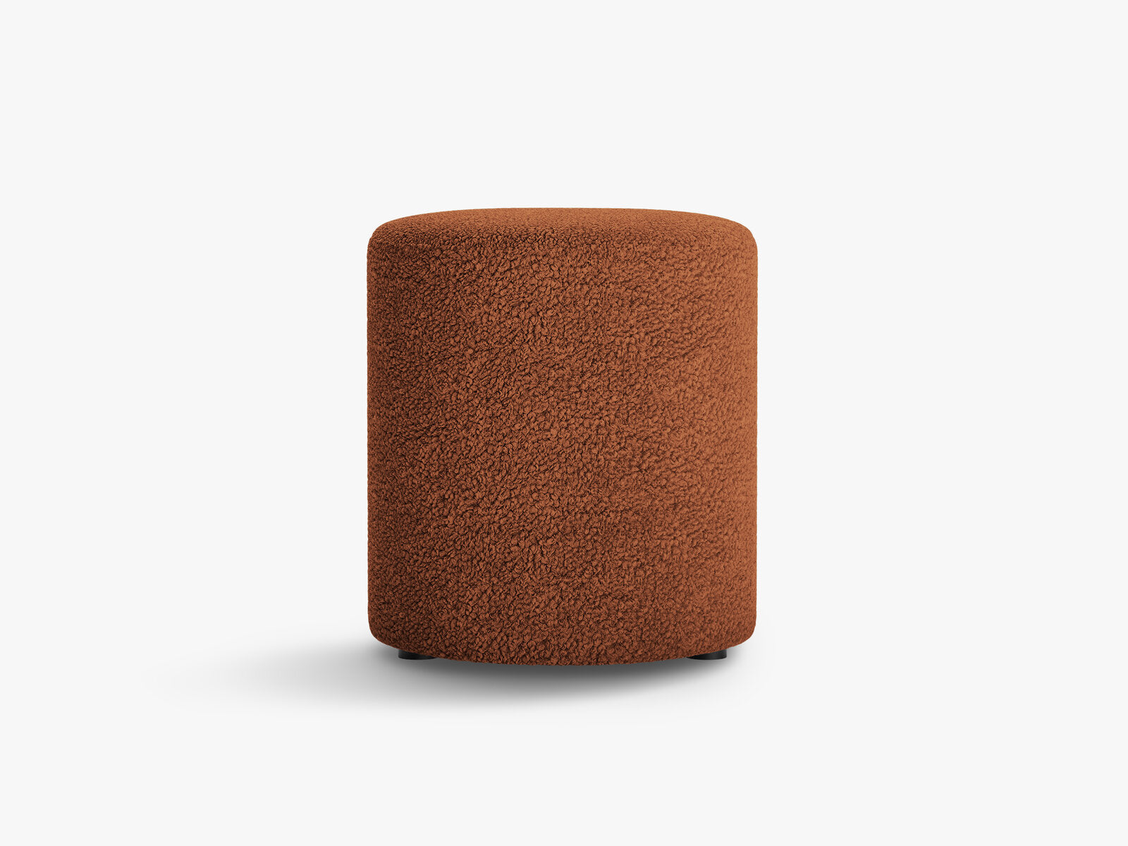 Micadoni Pouf Dia 40cm Boucle Rolf Ziegel