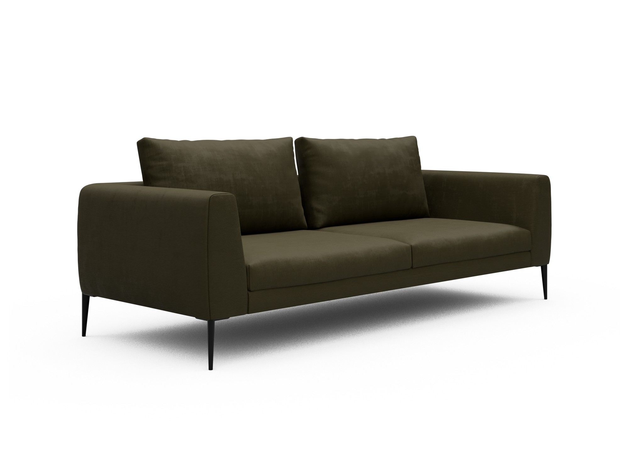 Skandi Home Sofa Paul 3-Sitzer Cordufine-Pine-Green moebelfaktor
